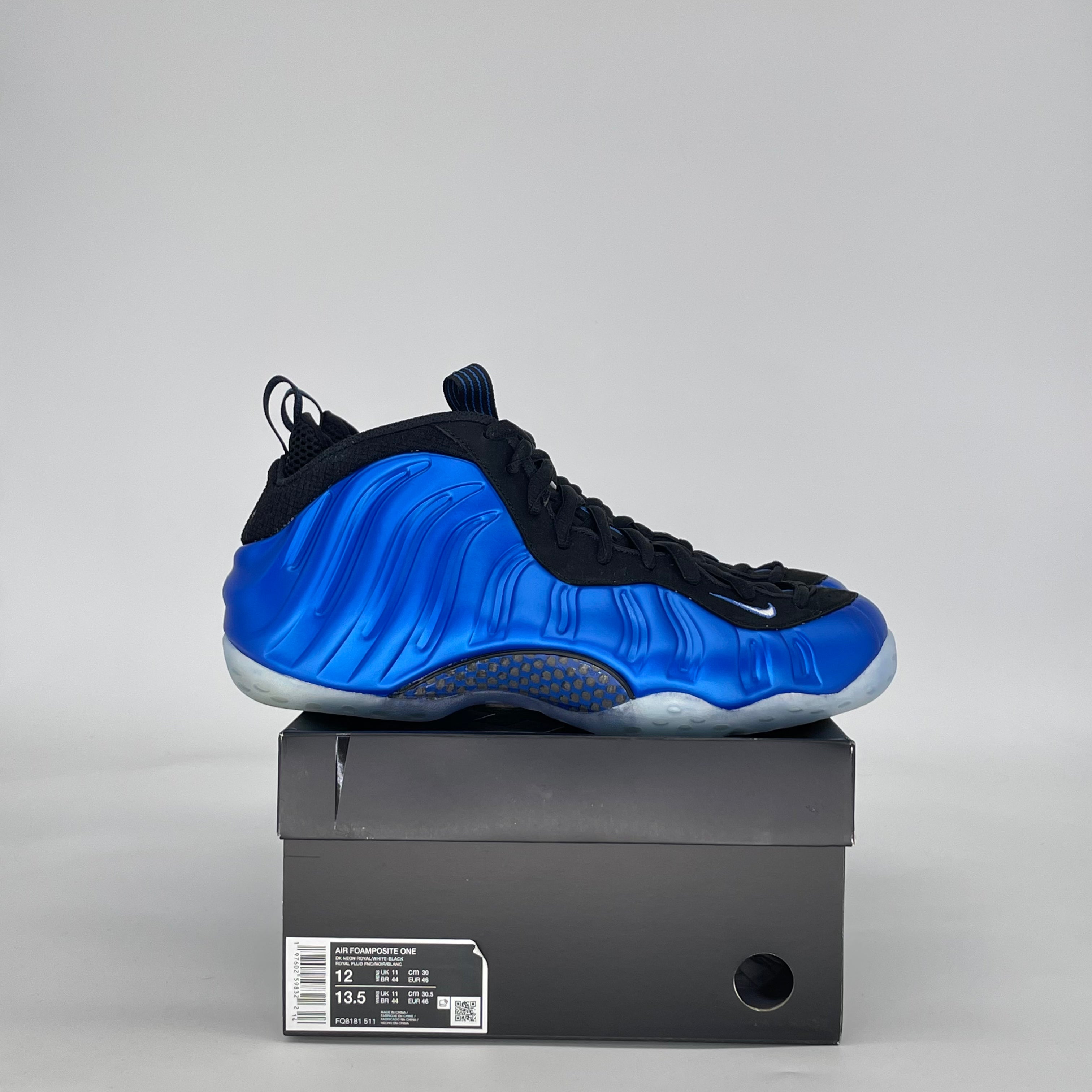 NIKE AIR FOAMPOSITE ONE INTERNATIONAL BLUE FQ8181-511 SIZE 12/13.5W