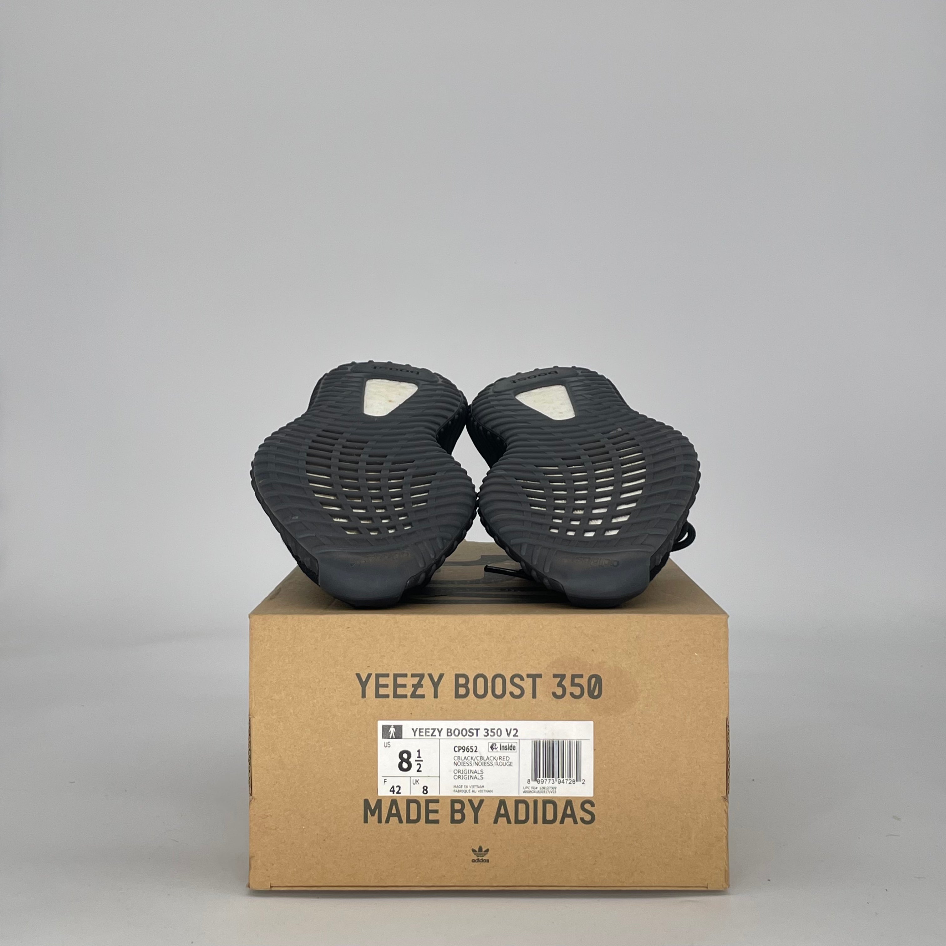 ADIDAS YEEZY BOOST 350 V2 BLACK RED CP9652 SIZE 8.5/10W