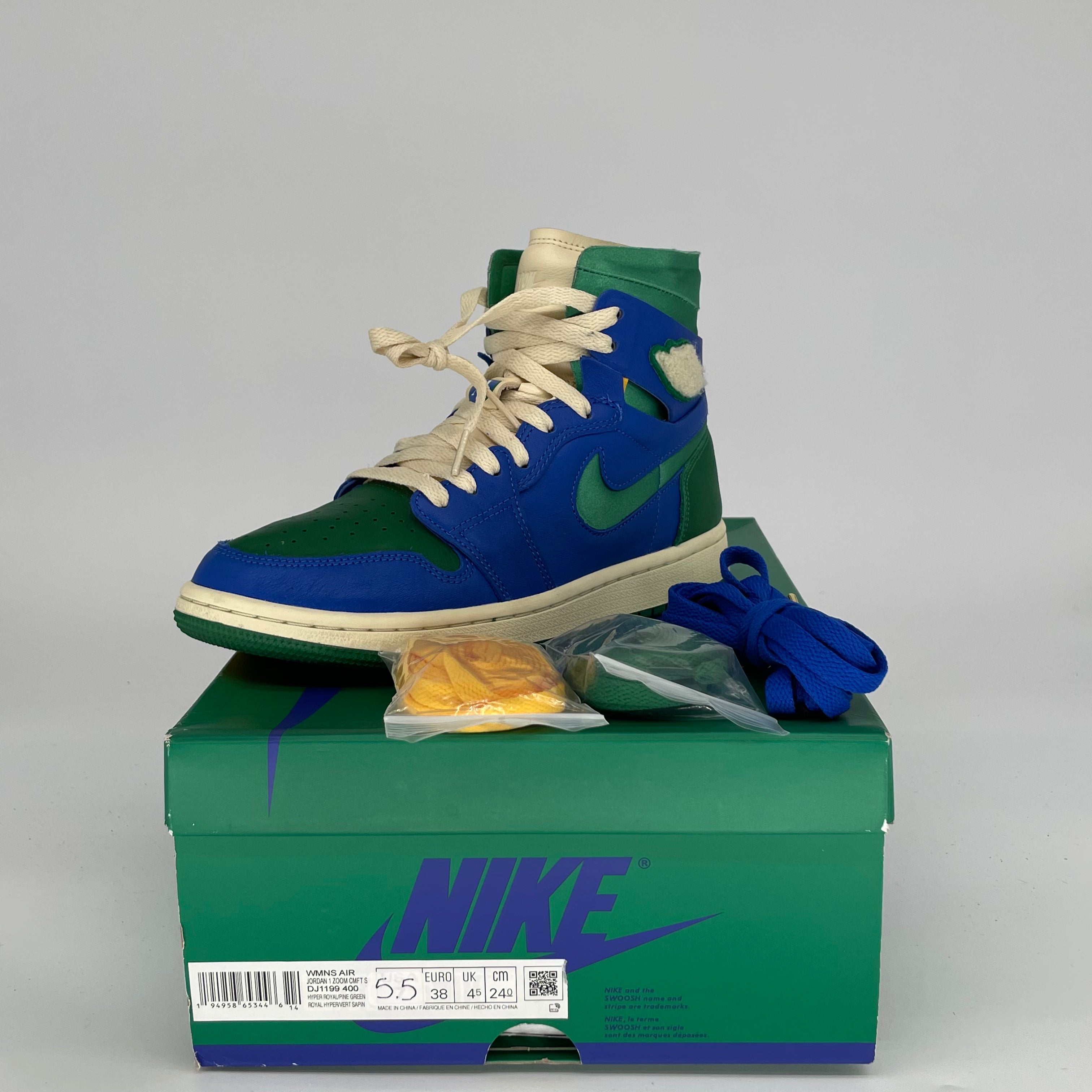 AIR JORDAN 1 ZOOM AIR CMFT ALEALI MAY CALIFIA DJ1199-400 SIZE 5.5/7W