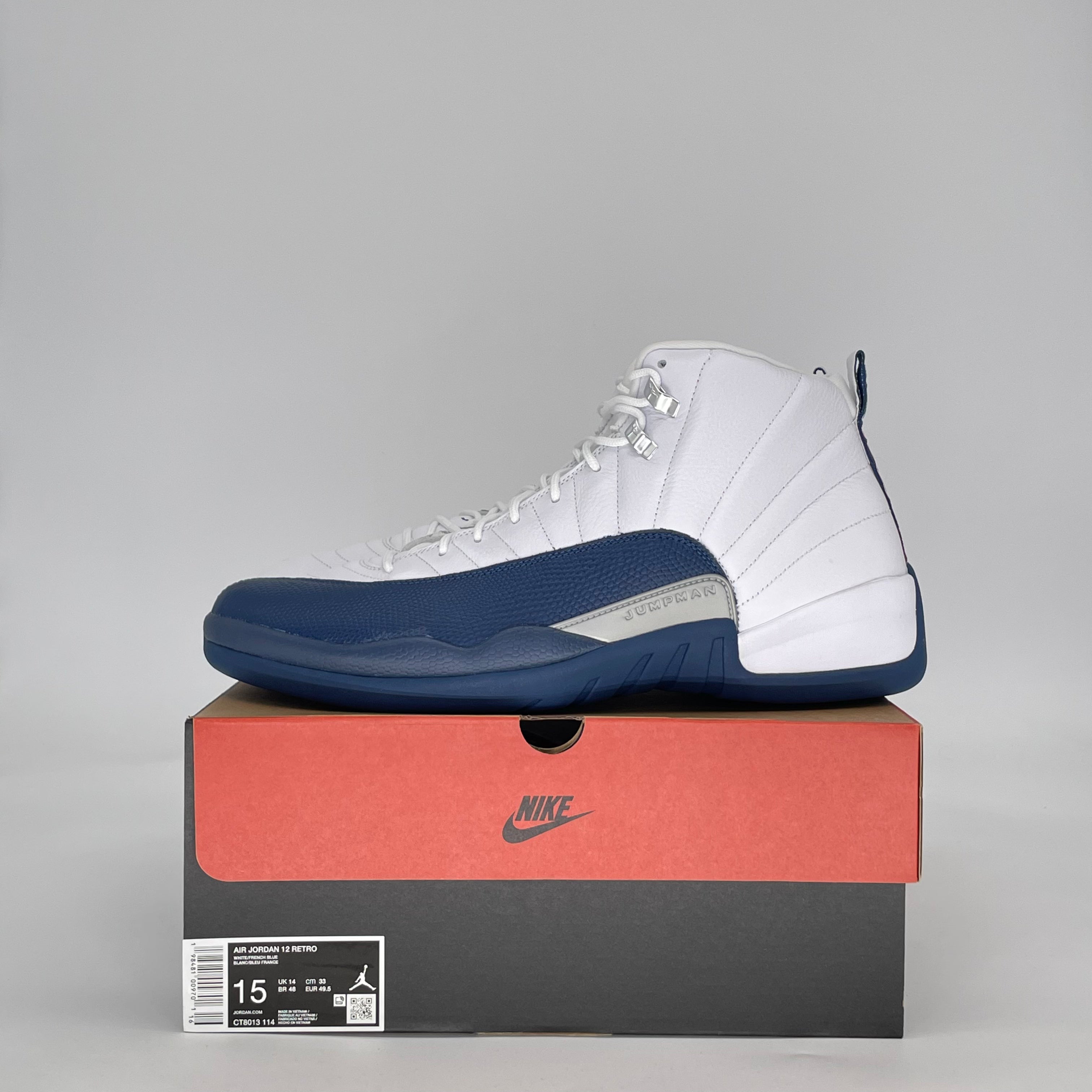 AIR JORDAN 12 FRENCH BLUE CT8013-114 SIZE 15/16.5W