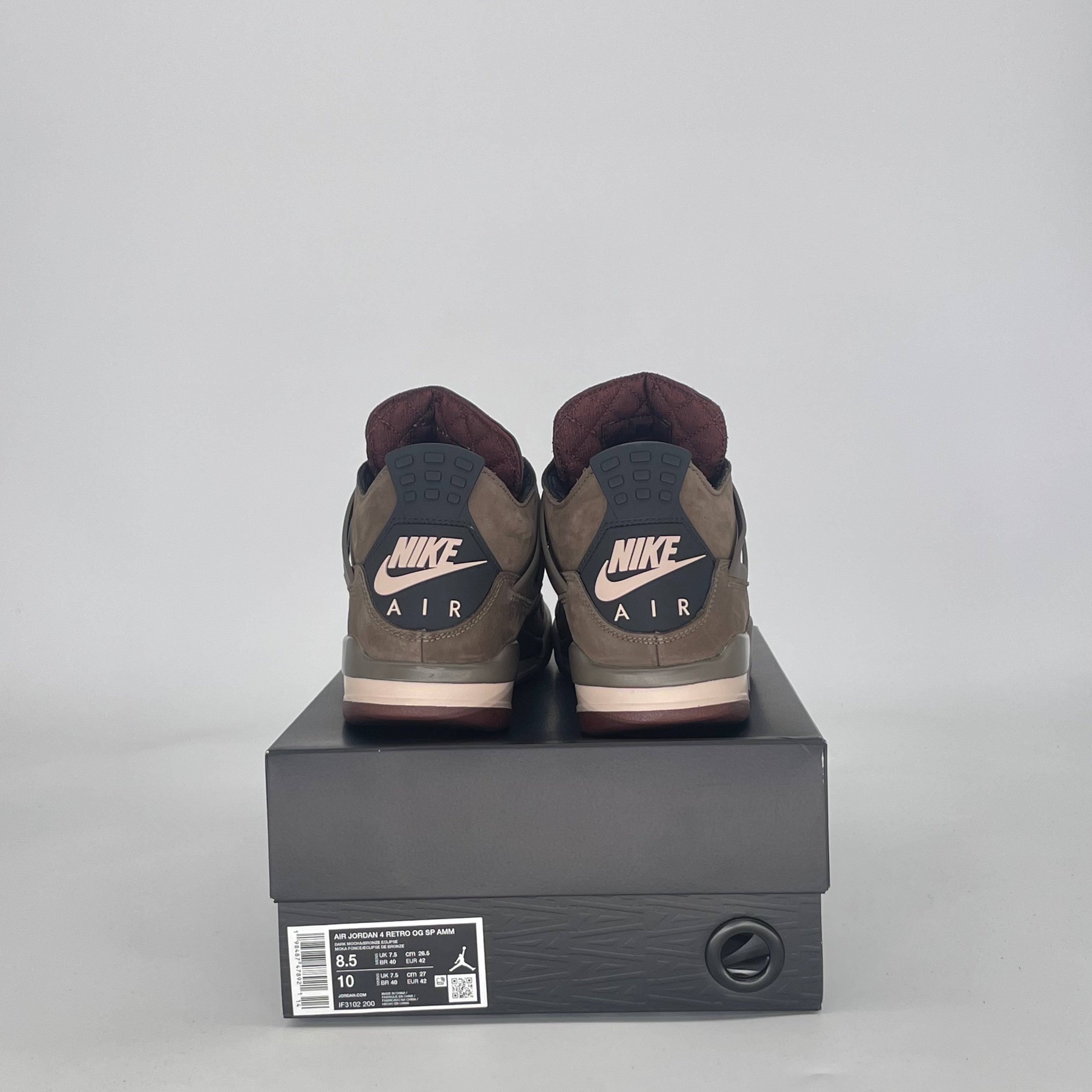 AIR JORDAN 4 A MA MANIERE DARK MOCHA IF3102-200 SIZE 8.5/10W