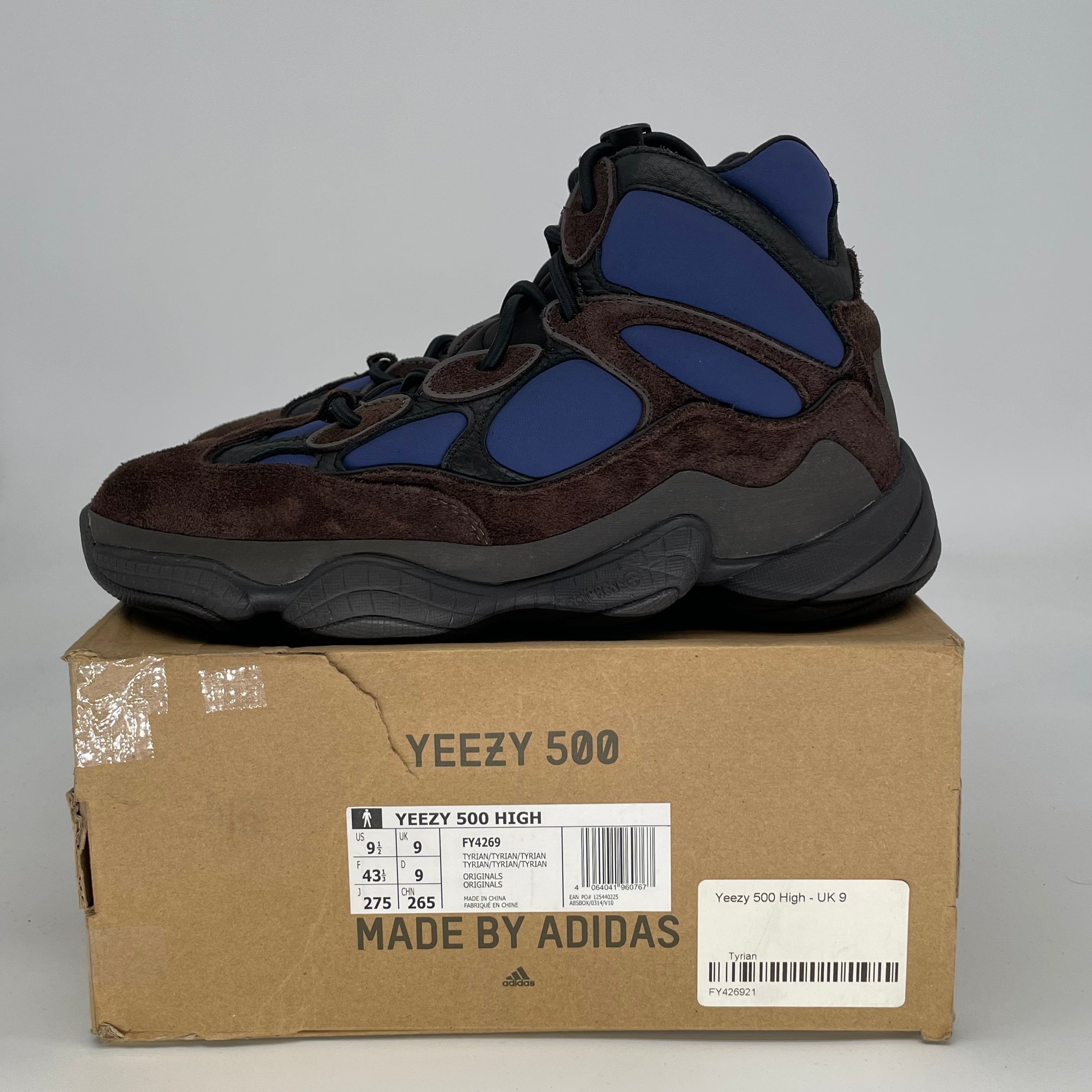 ADIDAS YEEZY 500 HIGH TYRIAN FY4269 SIZE 9.5/11W