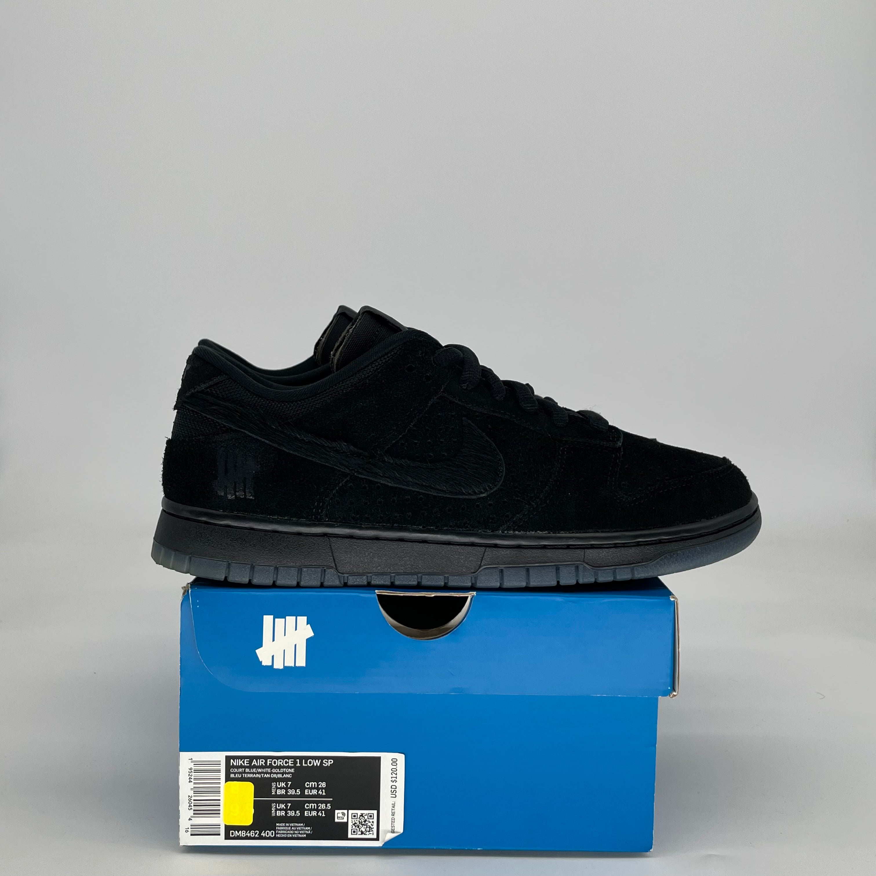 NIKE DUNK LOW UNDEFEATED 5 ON IT BLACK DO9329-001 SIZE 8/9.5W