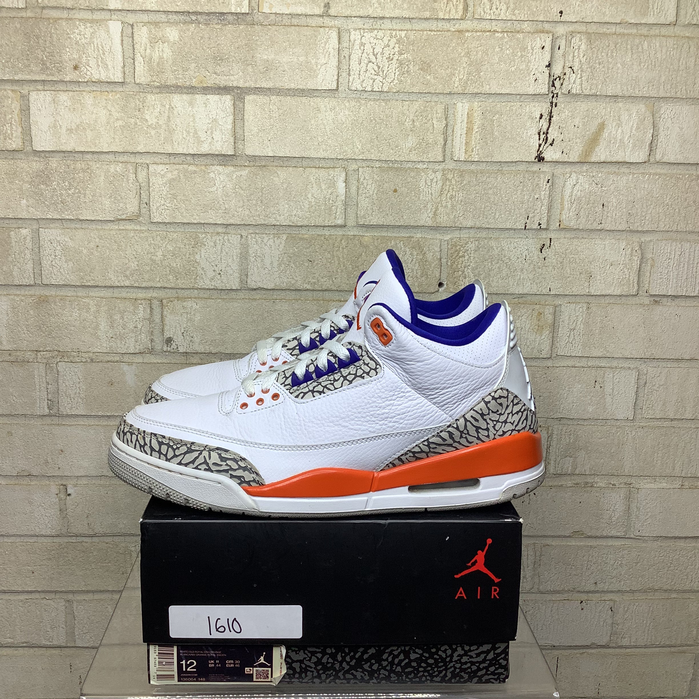 AIR JORDAN 3 KNICKS SIZE 12/13.5W 136064-148
