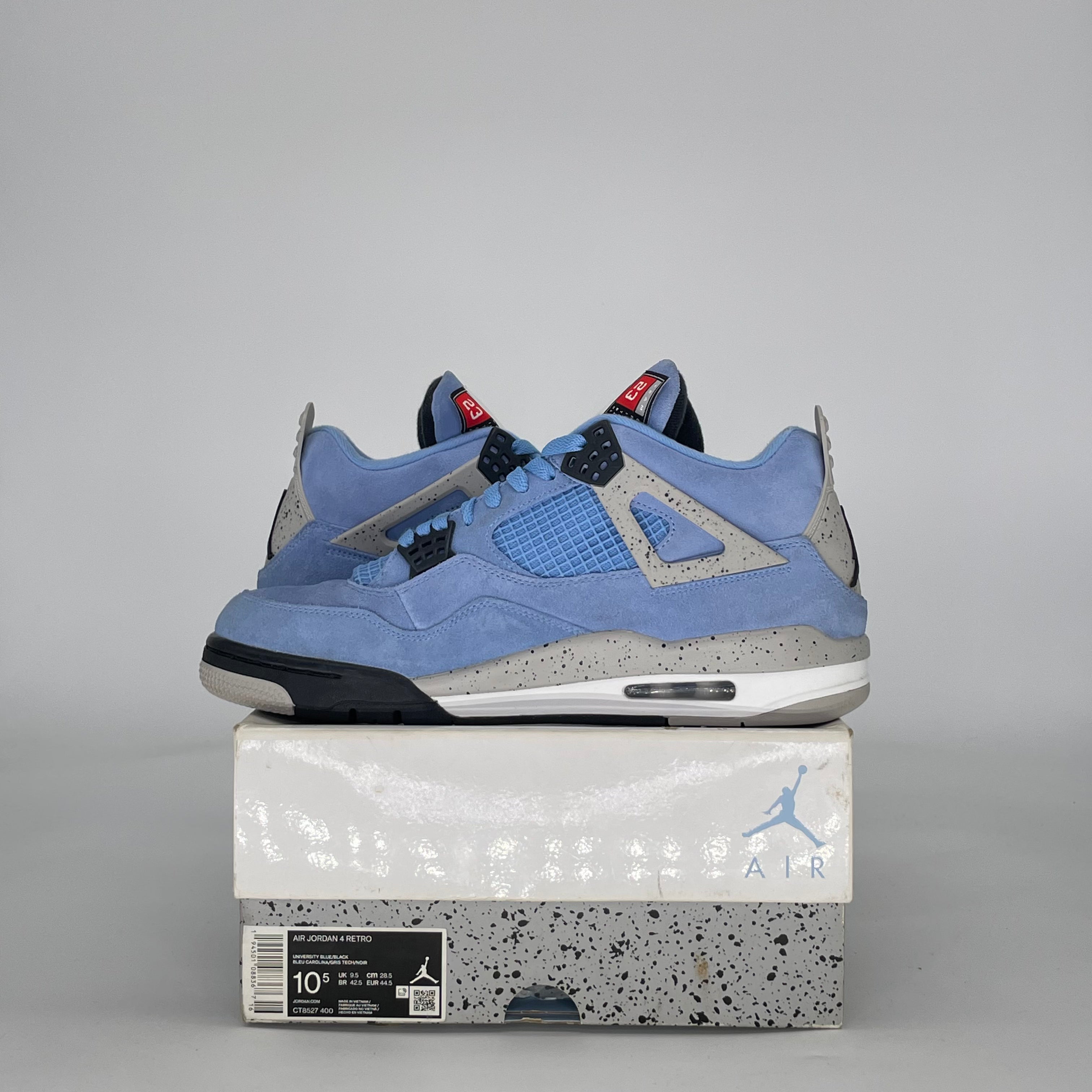 AIR JORDAN 4 UNIVERSITY BLUE CT8527-400 SIZE 10.5/12W