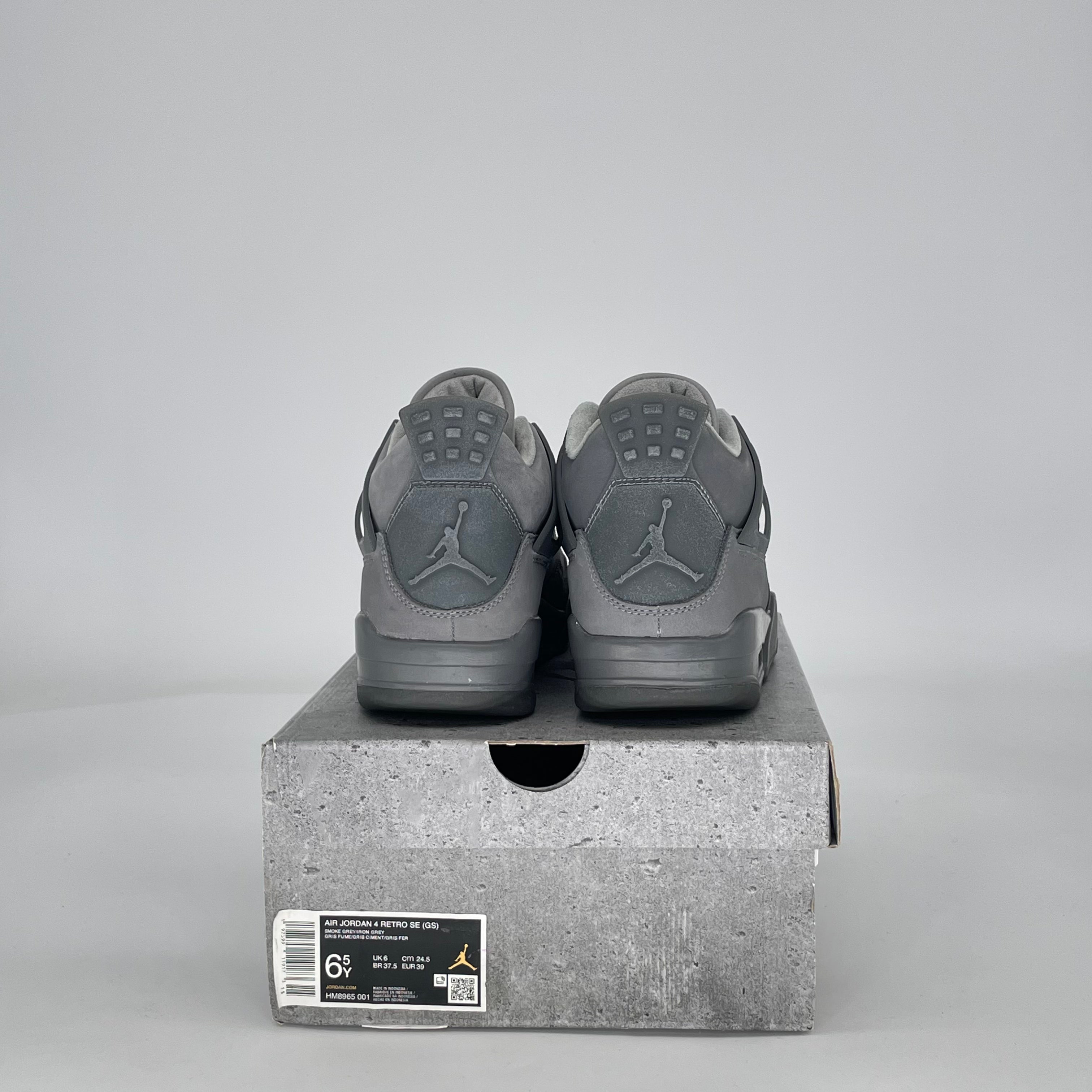 AIR JORDAN 4 PARIS OLYMPICS WET CEMENT HM8965-001 SIZE 6.5/8W GS