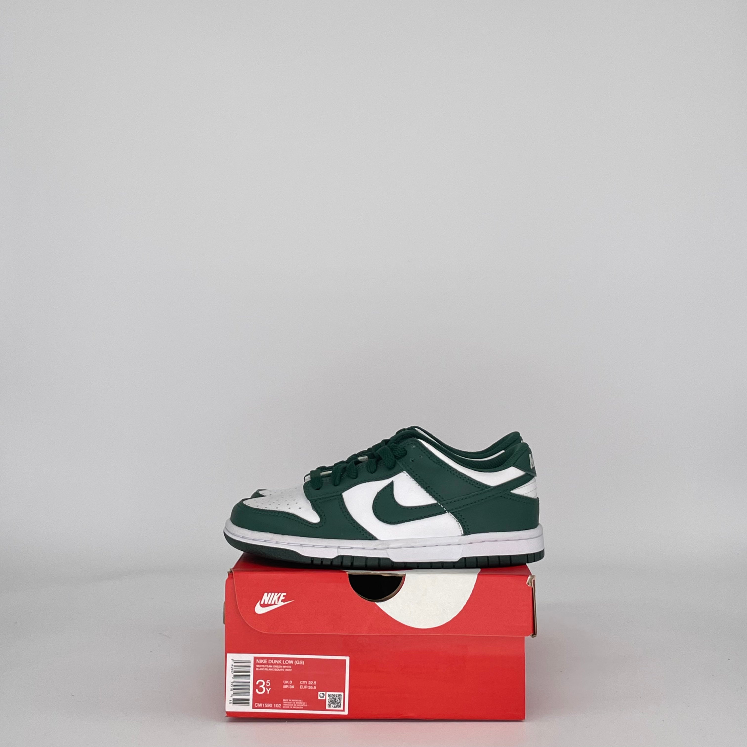 NIKE DUNK LOW MICHIGAN STATE CW1590-102 SIZE 3.5/5W GS