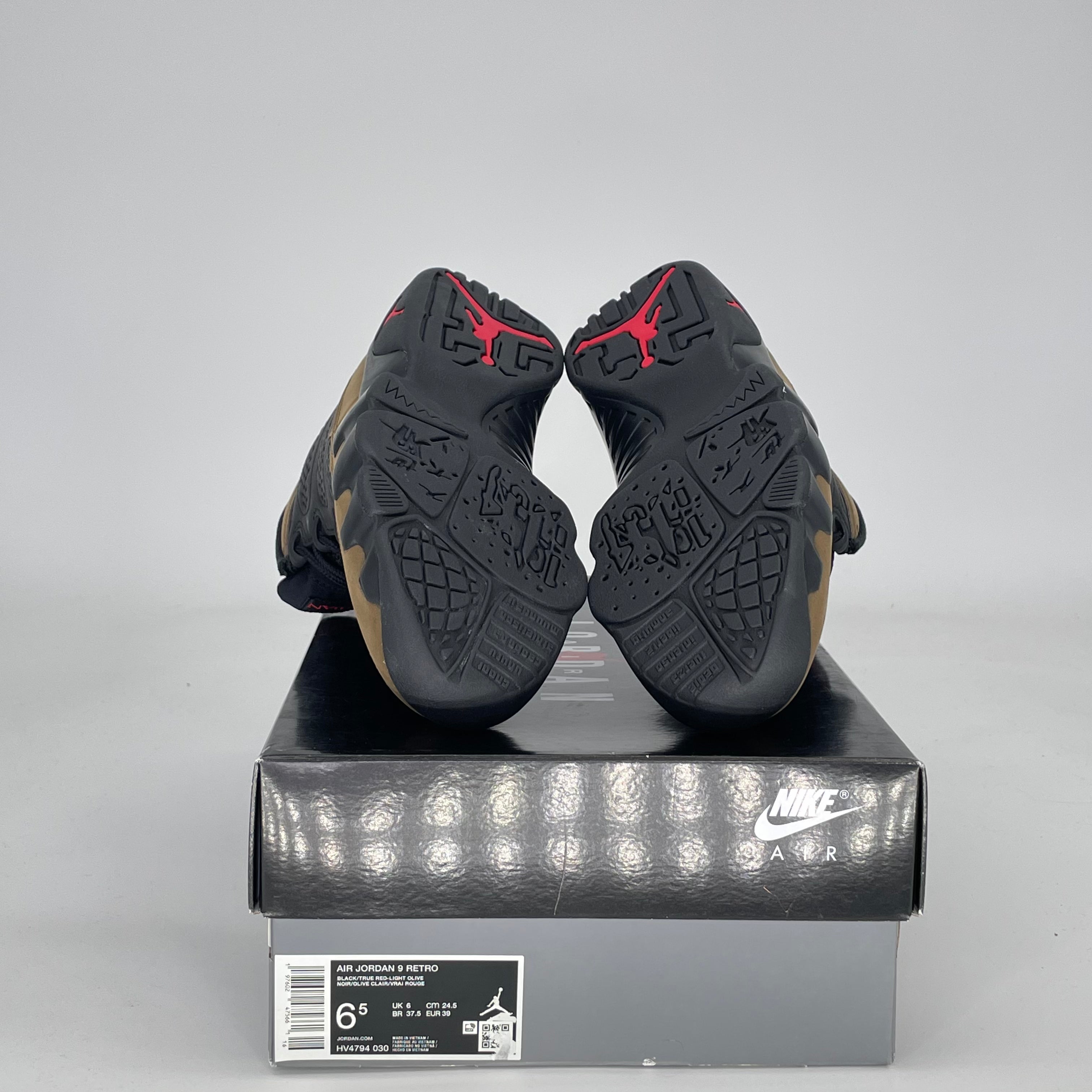 AIR JORDAN 9 OLIVE HV4794-030 SIZE 6.5/8W