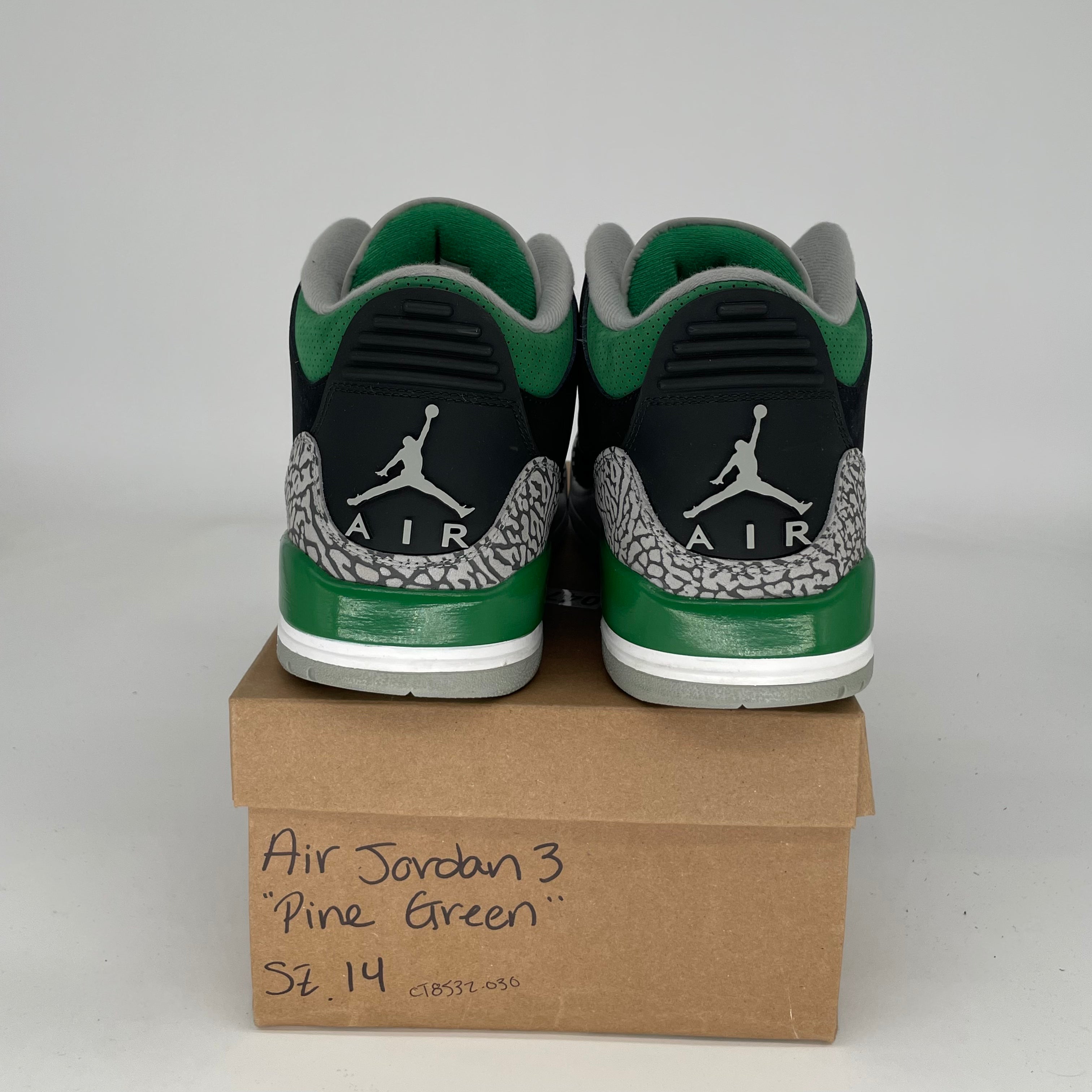 AIR JORDAN 3 PINE GREEN SIZE 14 CT8532-030