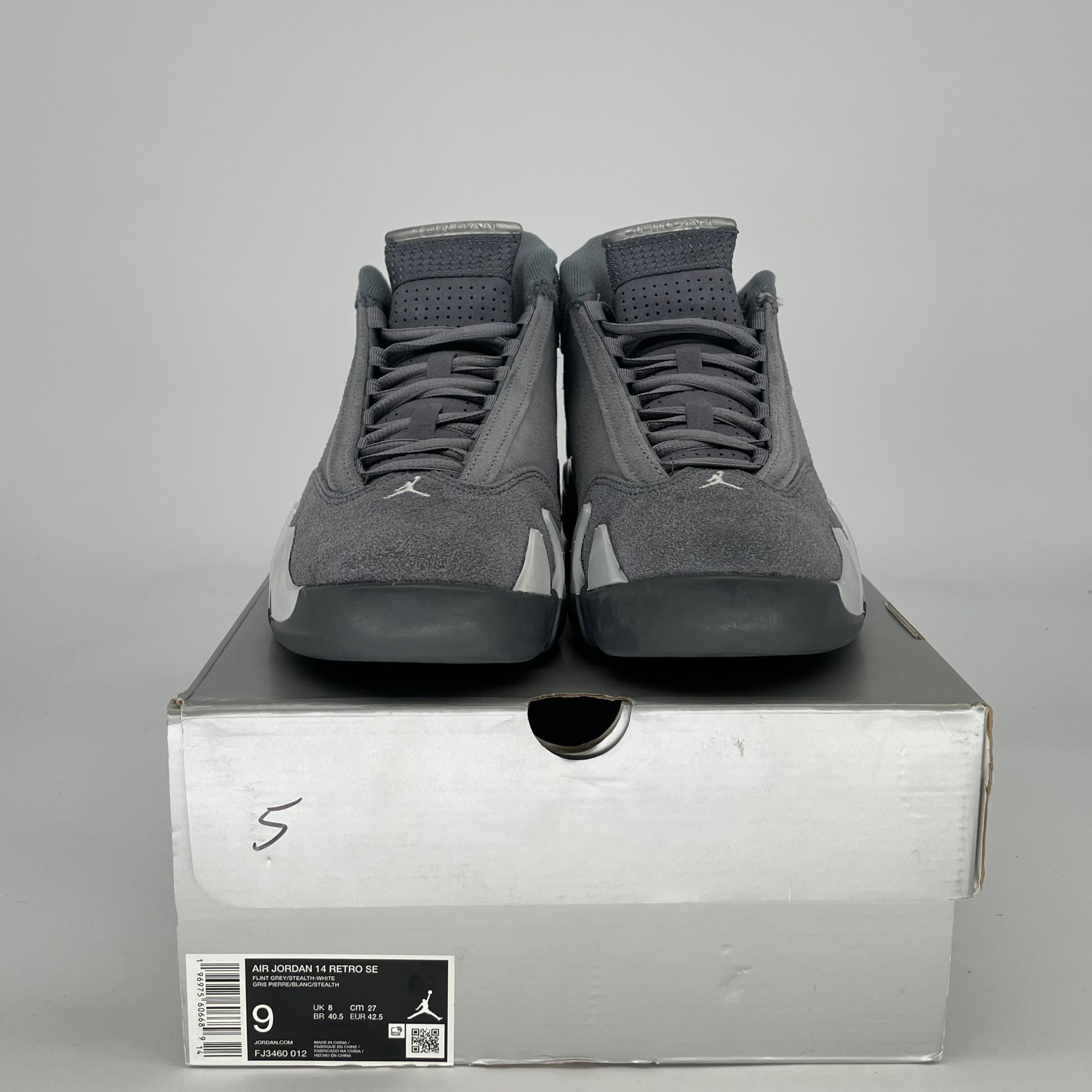 AIR JORDAN 14 FLINT GREY FJ3460-012 SIZE 9/10.5W