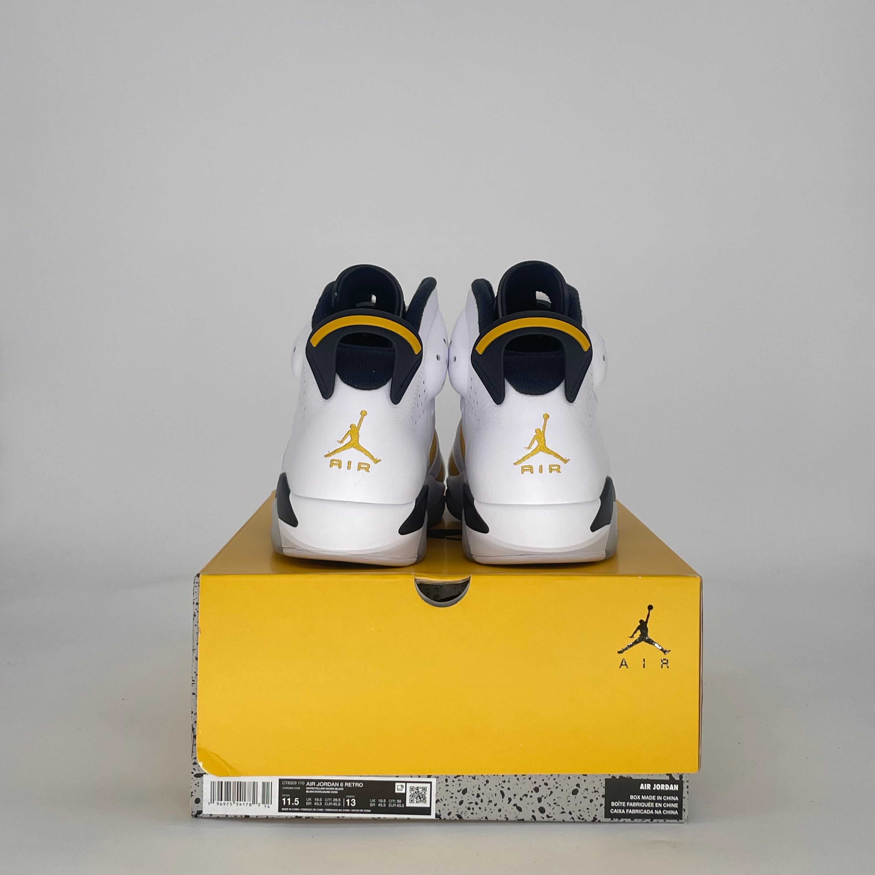 AIR JORDAN 6 YELLOW OCHRE CT8529-170 SIZE 11.5/13W