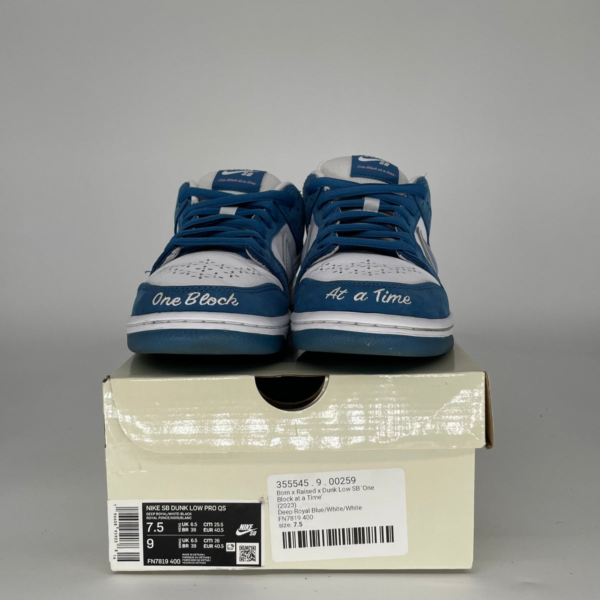 Nike SB Dunk Low Born X Raised One Block At A Time