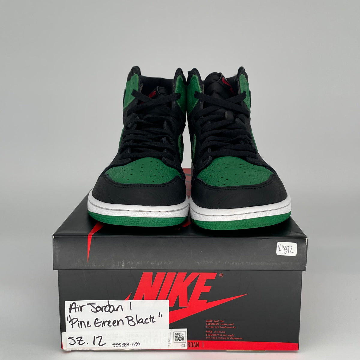 Jordan 1 Retro High Pine Green Black