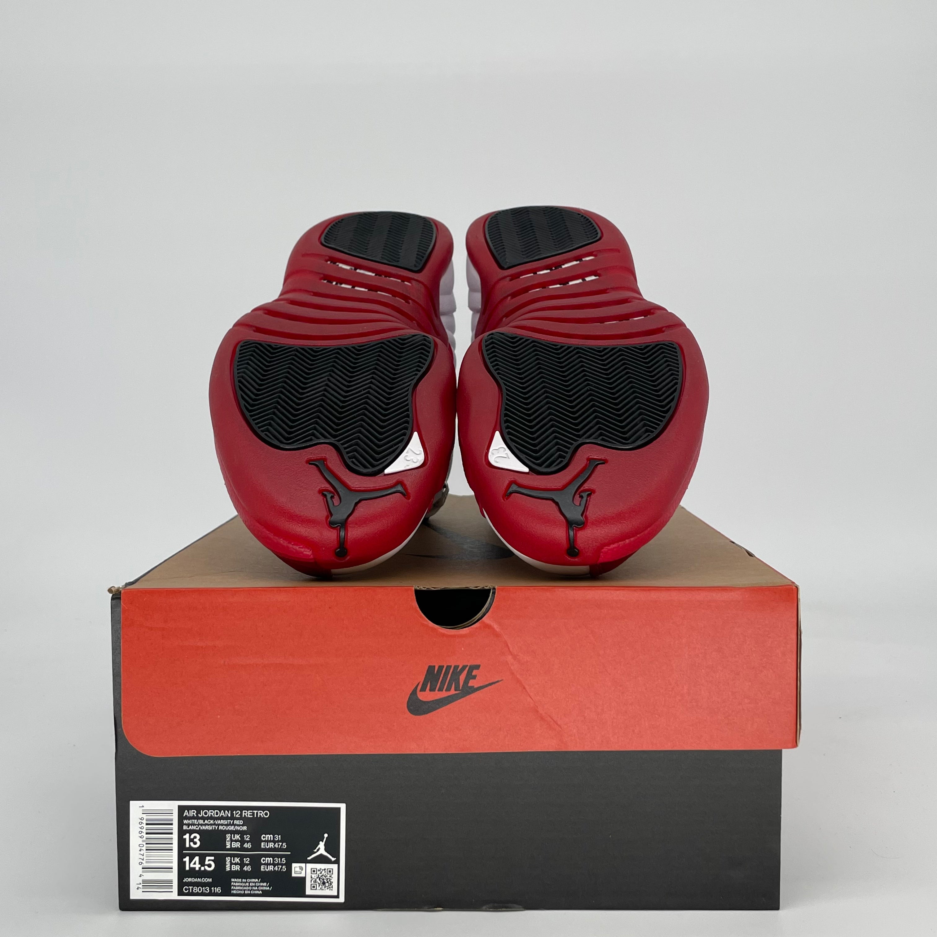 AIR JORDAN 12 CHERRY CT8013-116 SIZE 13/14.5W