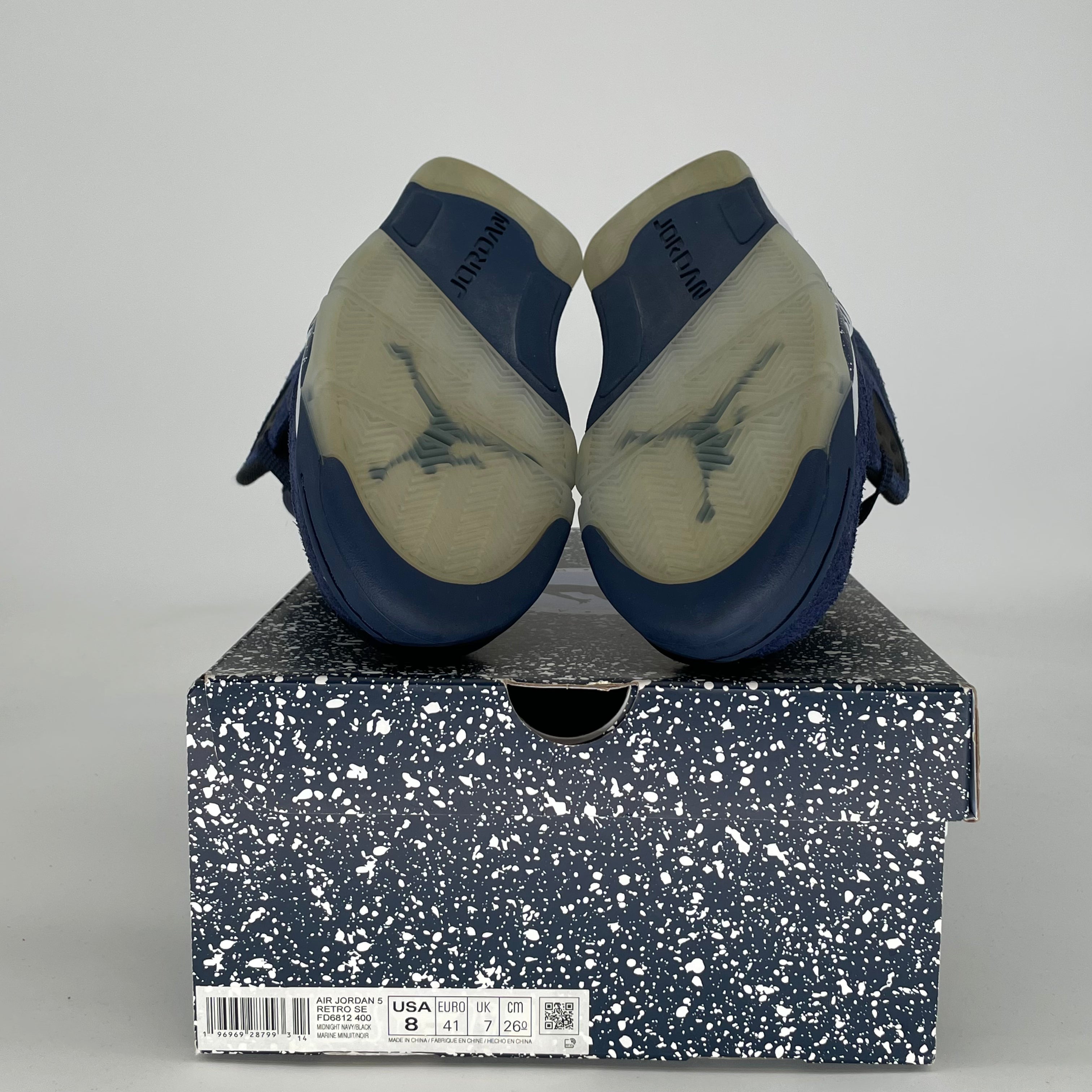 AIR JORDAN 5 MIDNIGHT NAVY FD6812-400 SIZE 8/9.5W