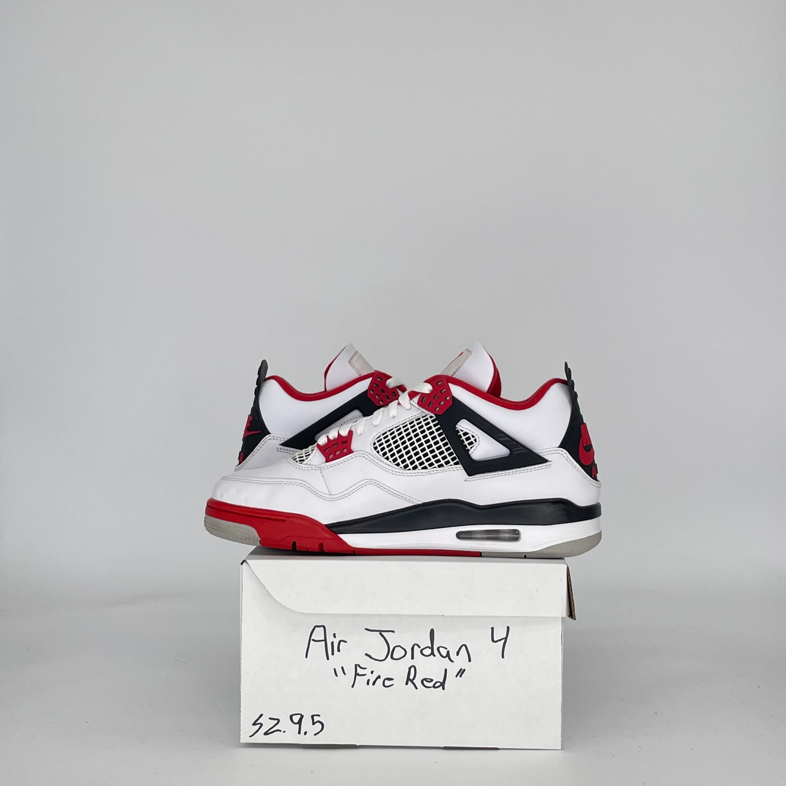AIR JORDAN 4 FIRE RED (2020) DC7770-160 SIZE 9.5/11W