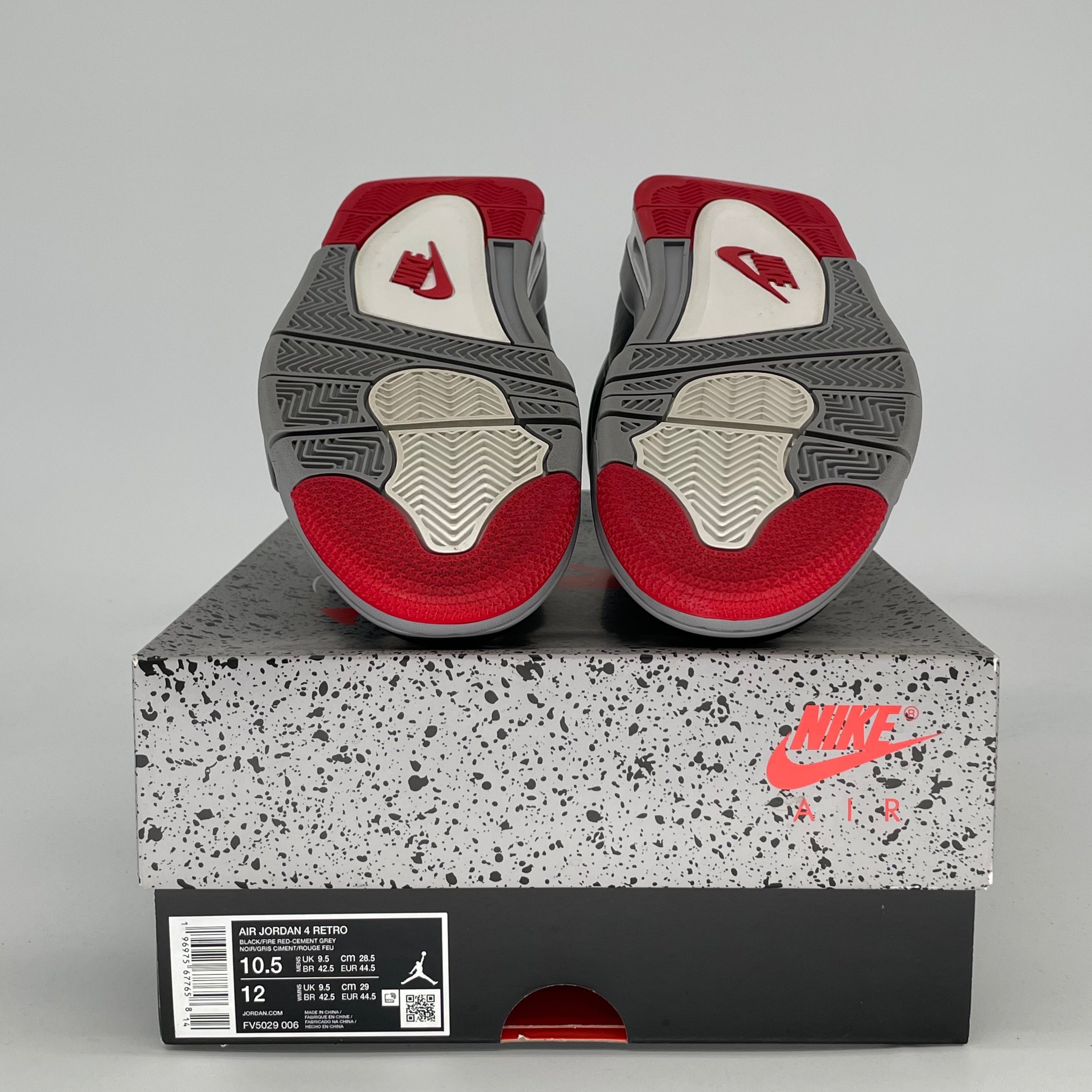 AIR JORDAN 4 BRED REIMAGINED FV5029-006 SIZE 10.5/12W