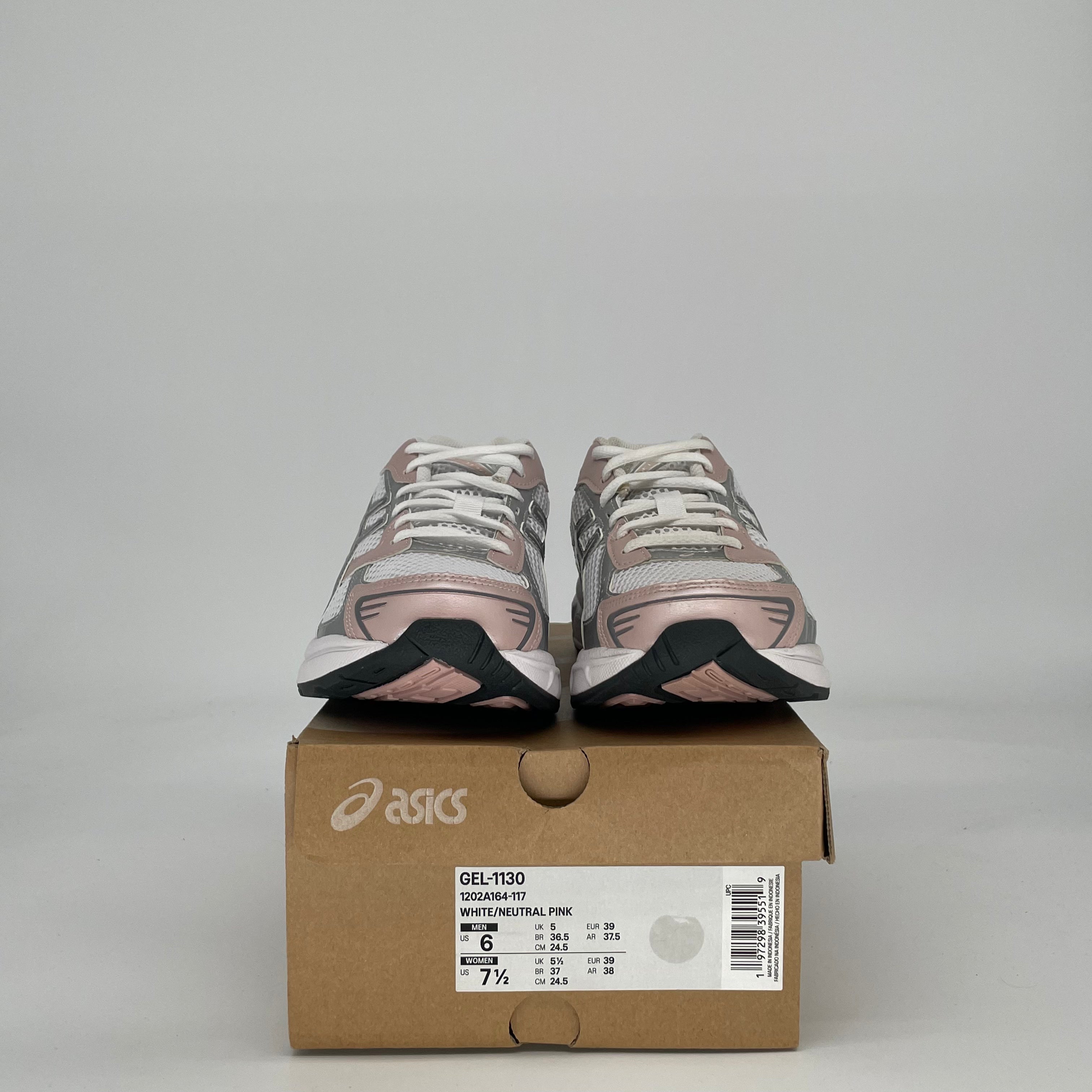ASICS GEL-1130 WHITE NEUTRAL PINK W 1202A164-117 SIZE 6/7.5W