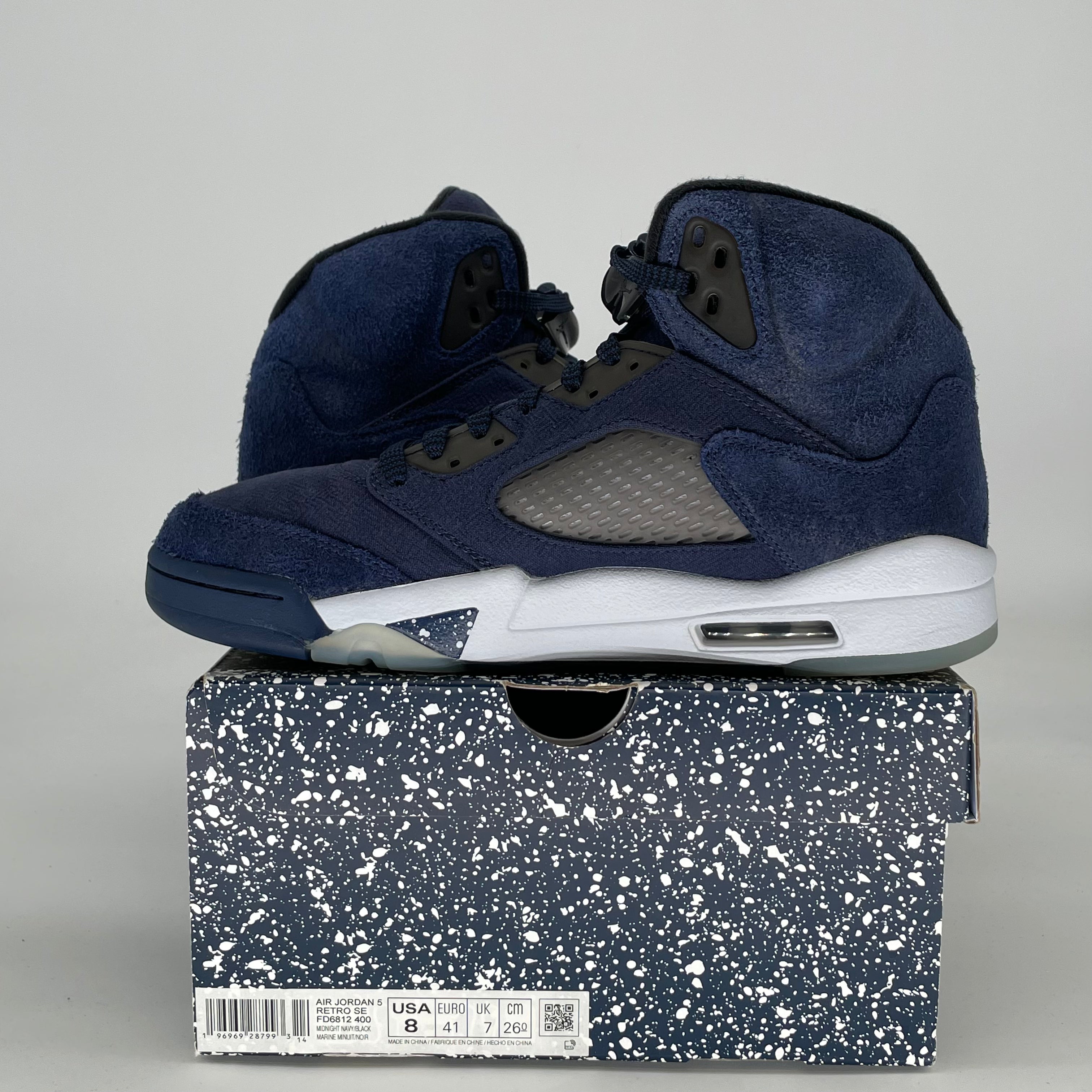AIR JORDAN 5 MIDNIGHT NAVY FD6812-400 SIZE 8/9.5W