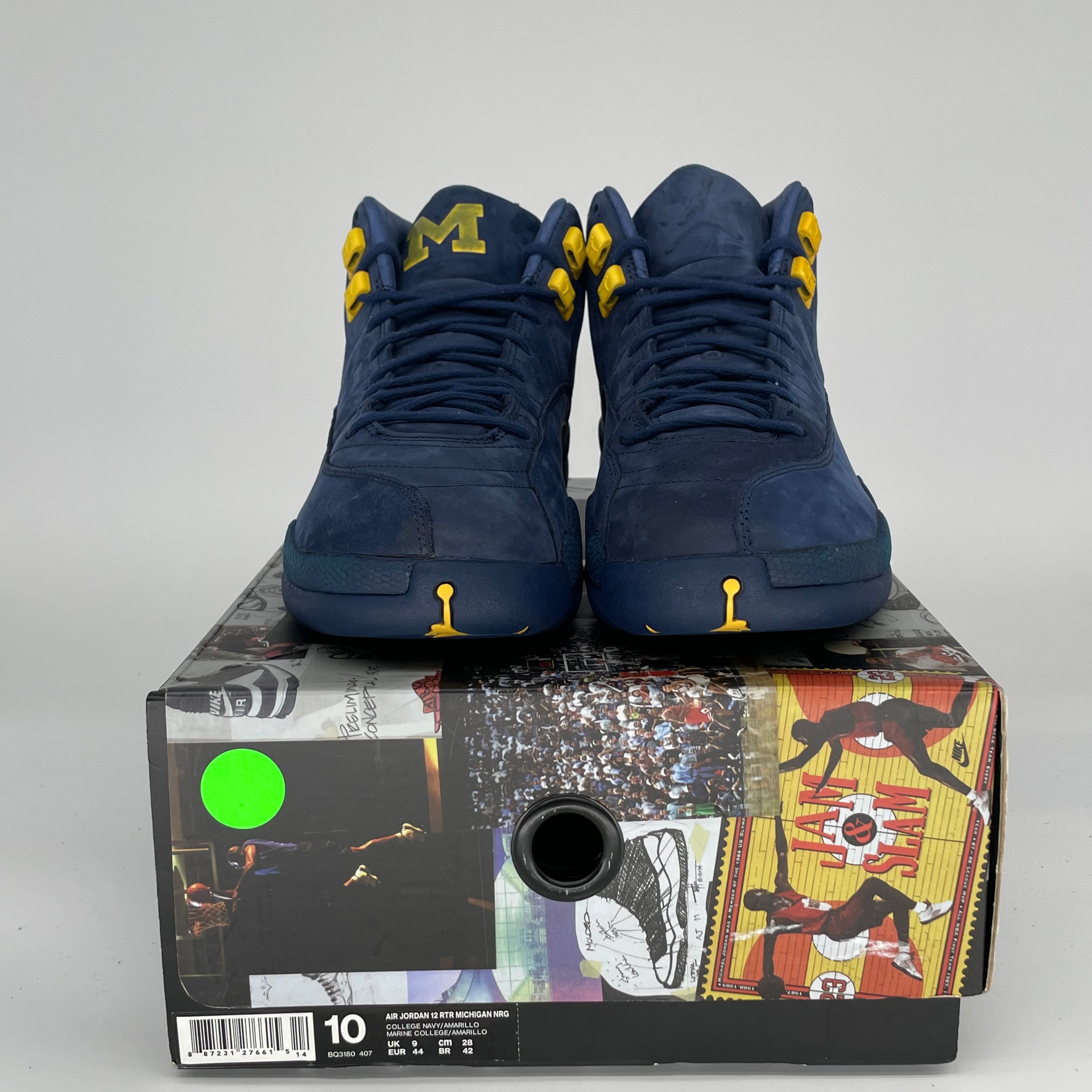 AIR JORDAN 12 MICHIGAN BQ3180-407 SIZE 10/11.5W