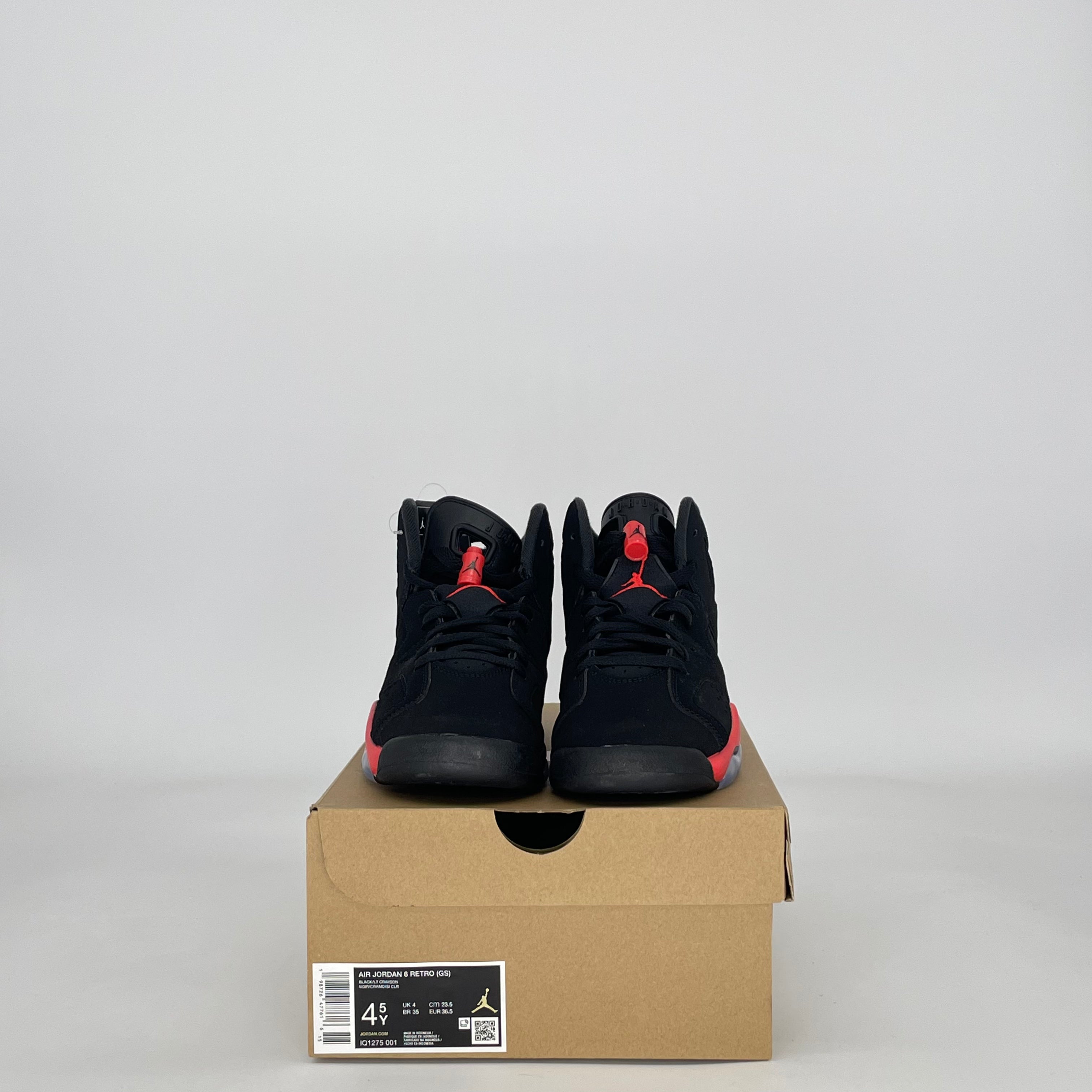 AIR JORDAN 6 INFRARED SALESMAN IQ1275-001 SIZE 4.5/6W GS