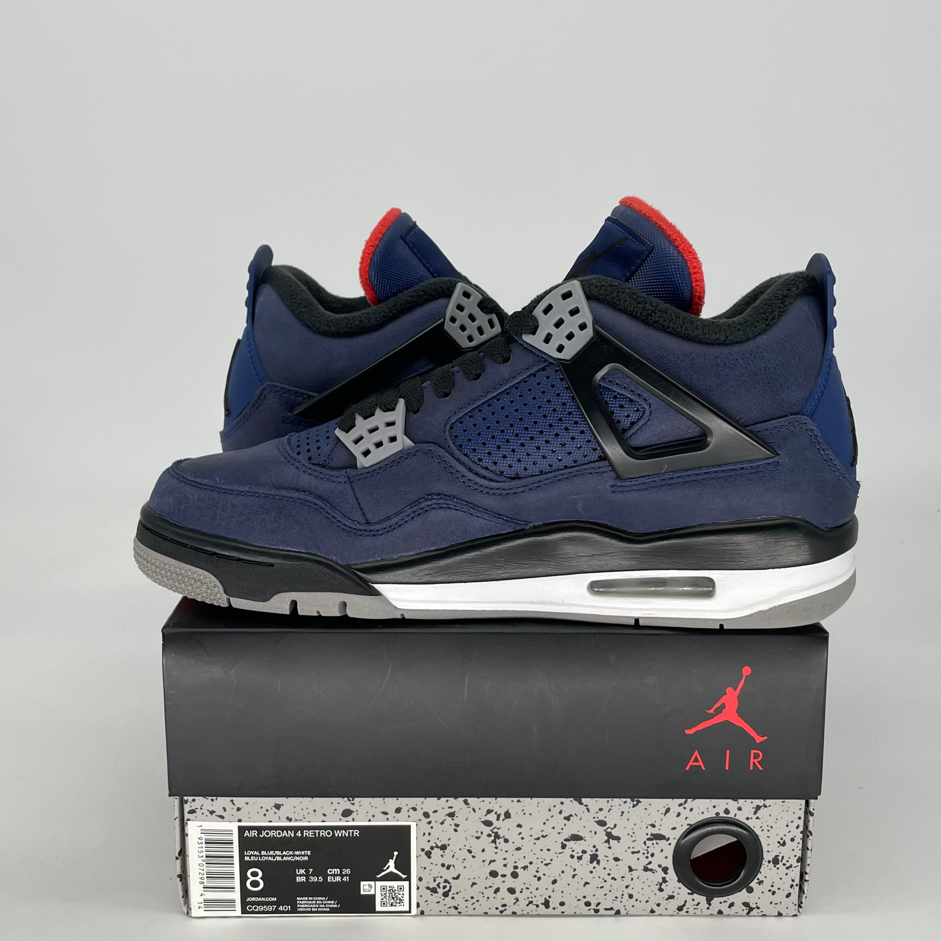 AIR JORDAN 4 WINTERIZED LOYAL BLUE CQ9597-401 SIZE 8/9.5W