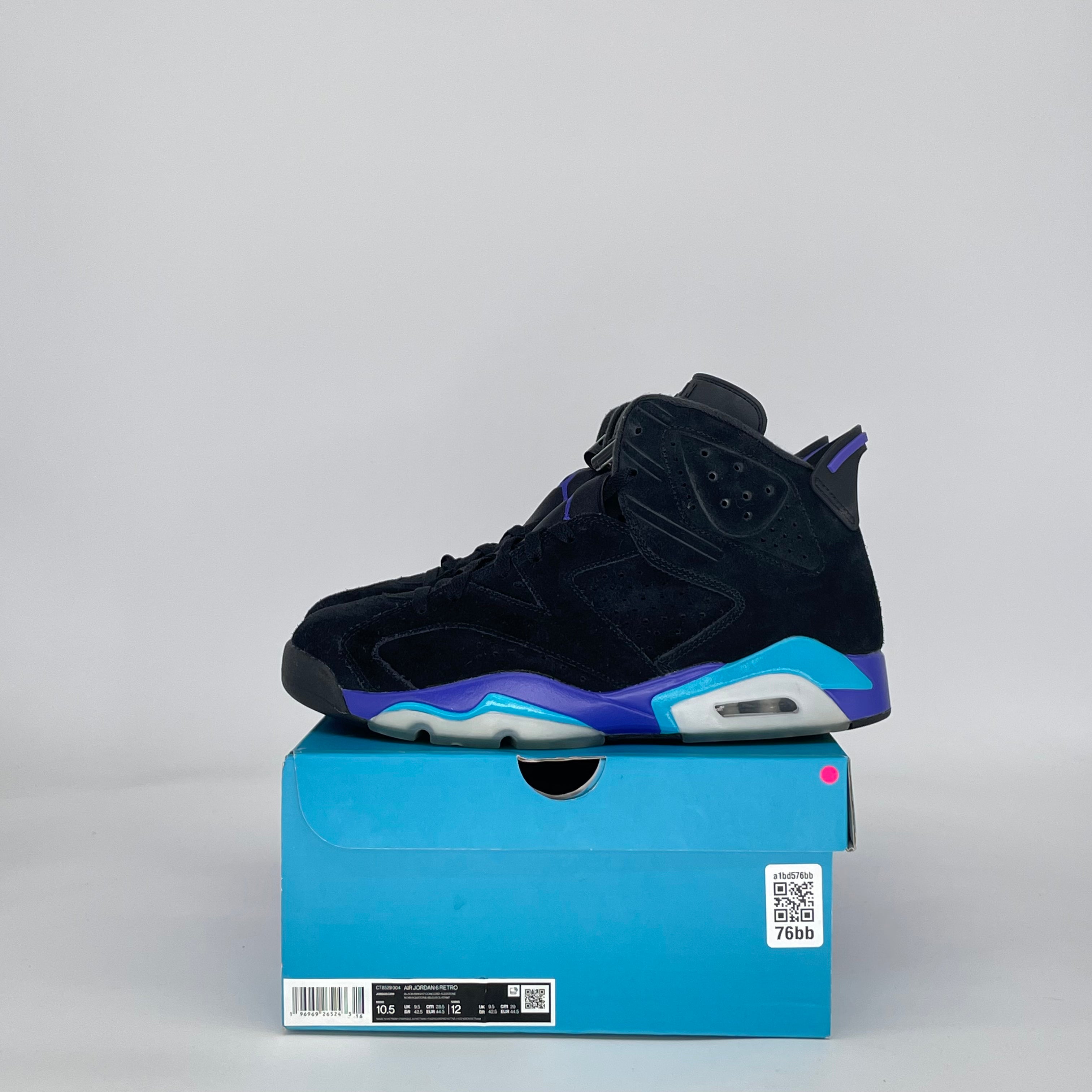 AIR JORDAN 6 AQUA CT8529-004 SIZE 10.5/12W