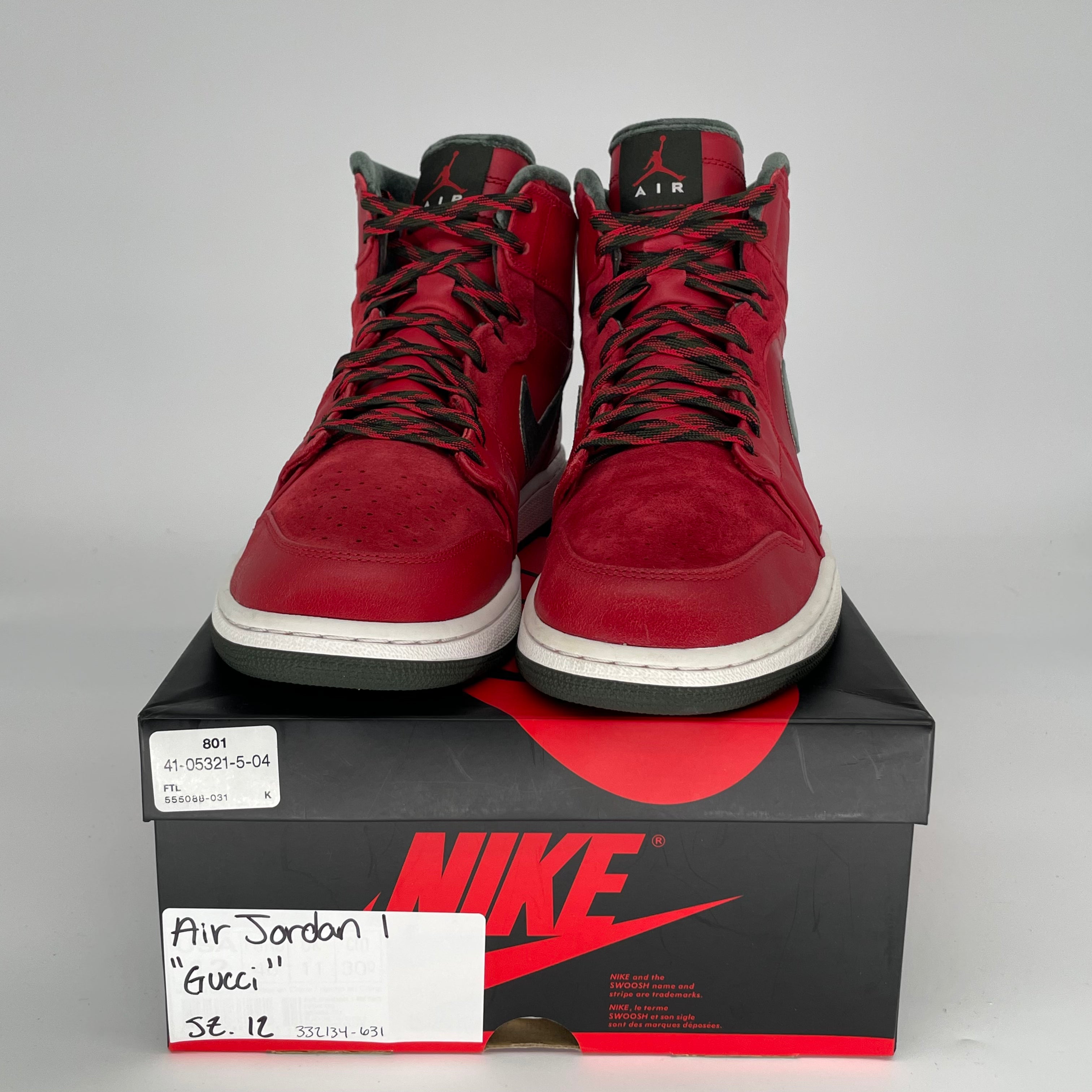 AIR JORDAN 1 GUCCI 332134-631 SIZE 12/13.5W