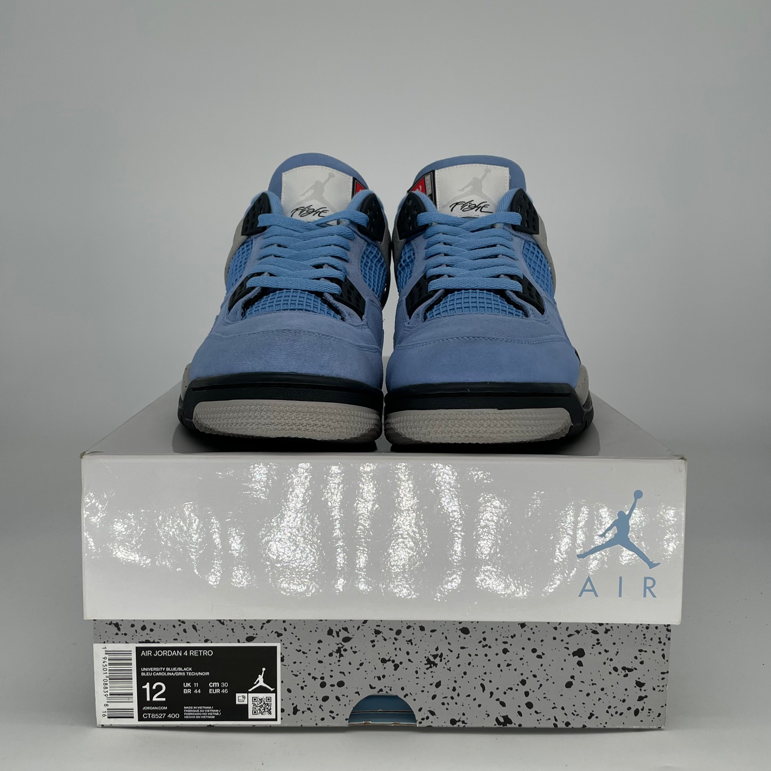 AIR JORDAN 4 UNIVERSITY BLUE CT8527-400 SIZE 12/13.5W