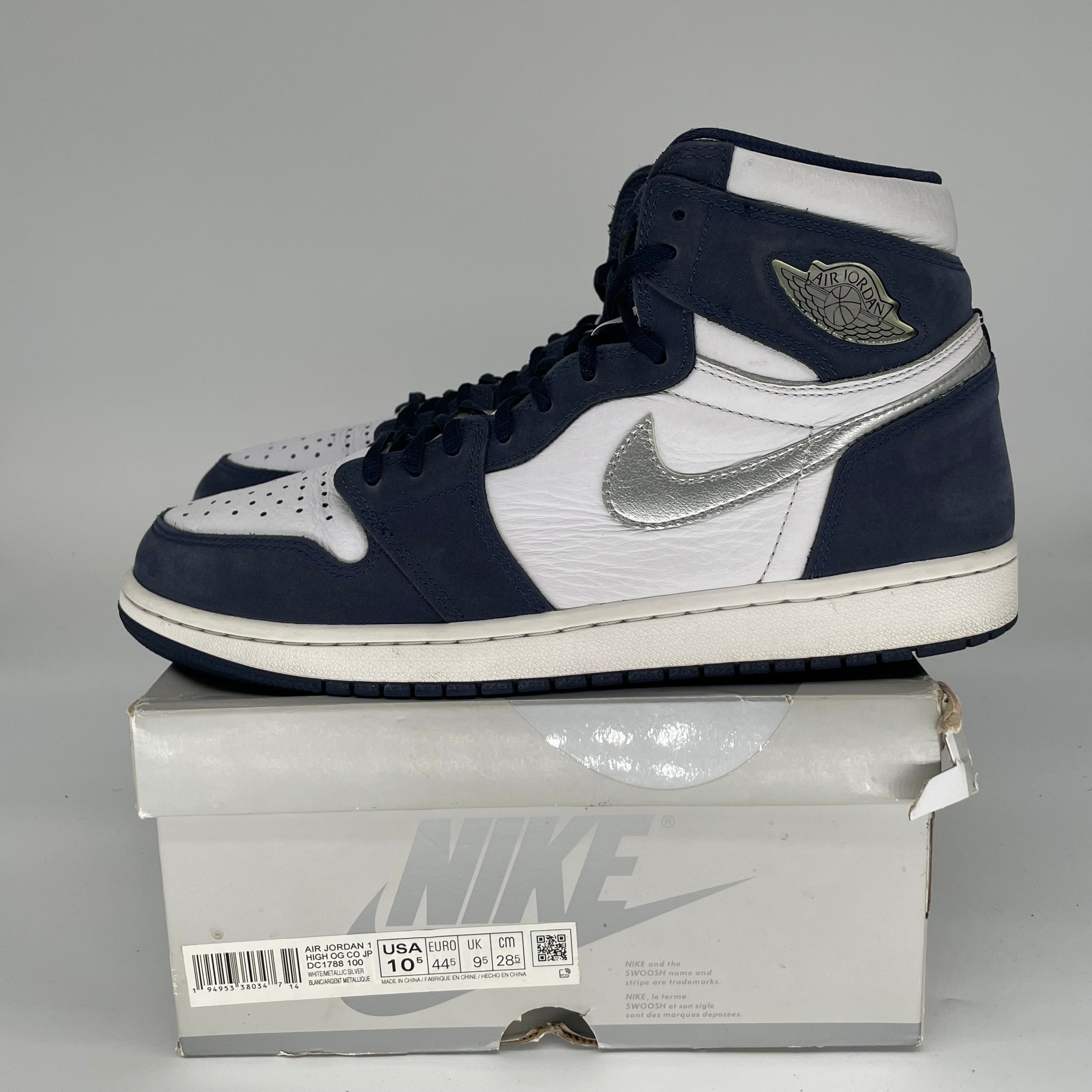 AIR JORDAN 1 CO JAPAN MIDNIGHT NAVY SIZE 10.5/12W DC1788-100