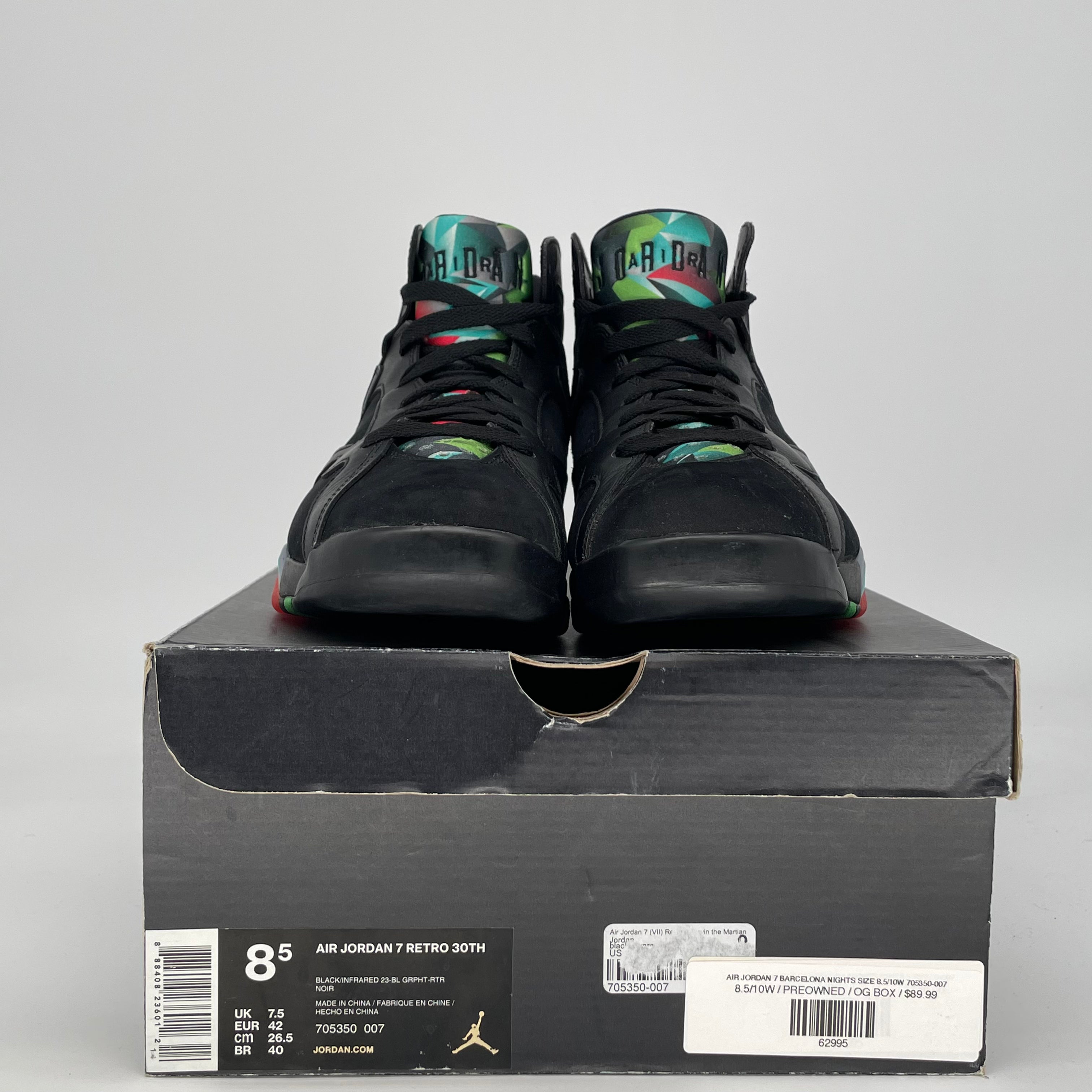 AIR JORDAN 7 BARCELONA NIGHTS SIZE 8.5/10W 705350-007