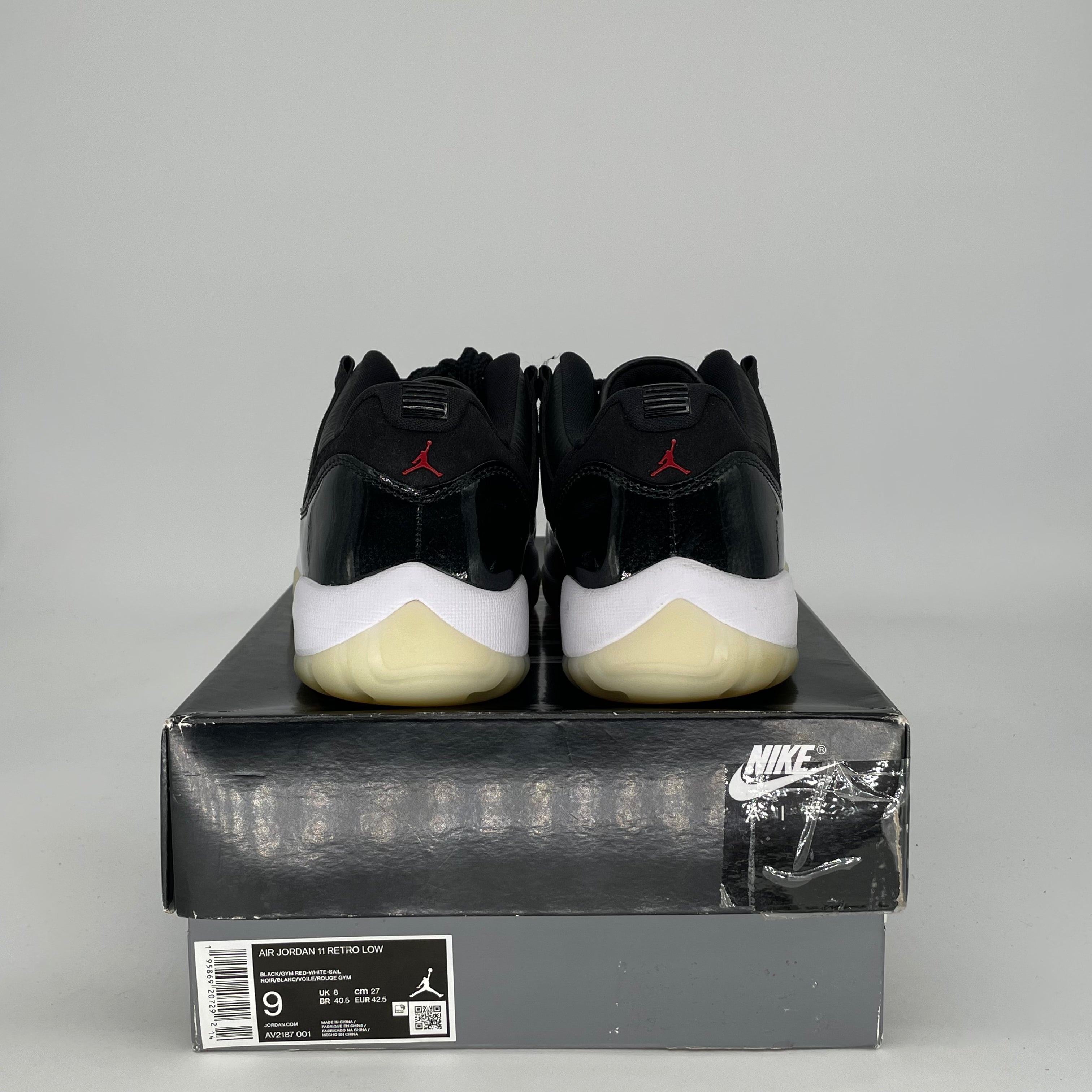 AIR JORDAN 11 LOW 72-10 AV2187-001 SIZE 9/10.5W