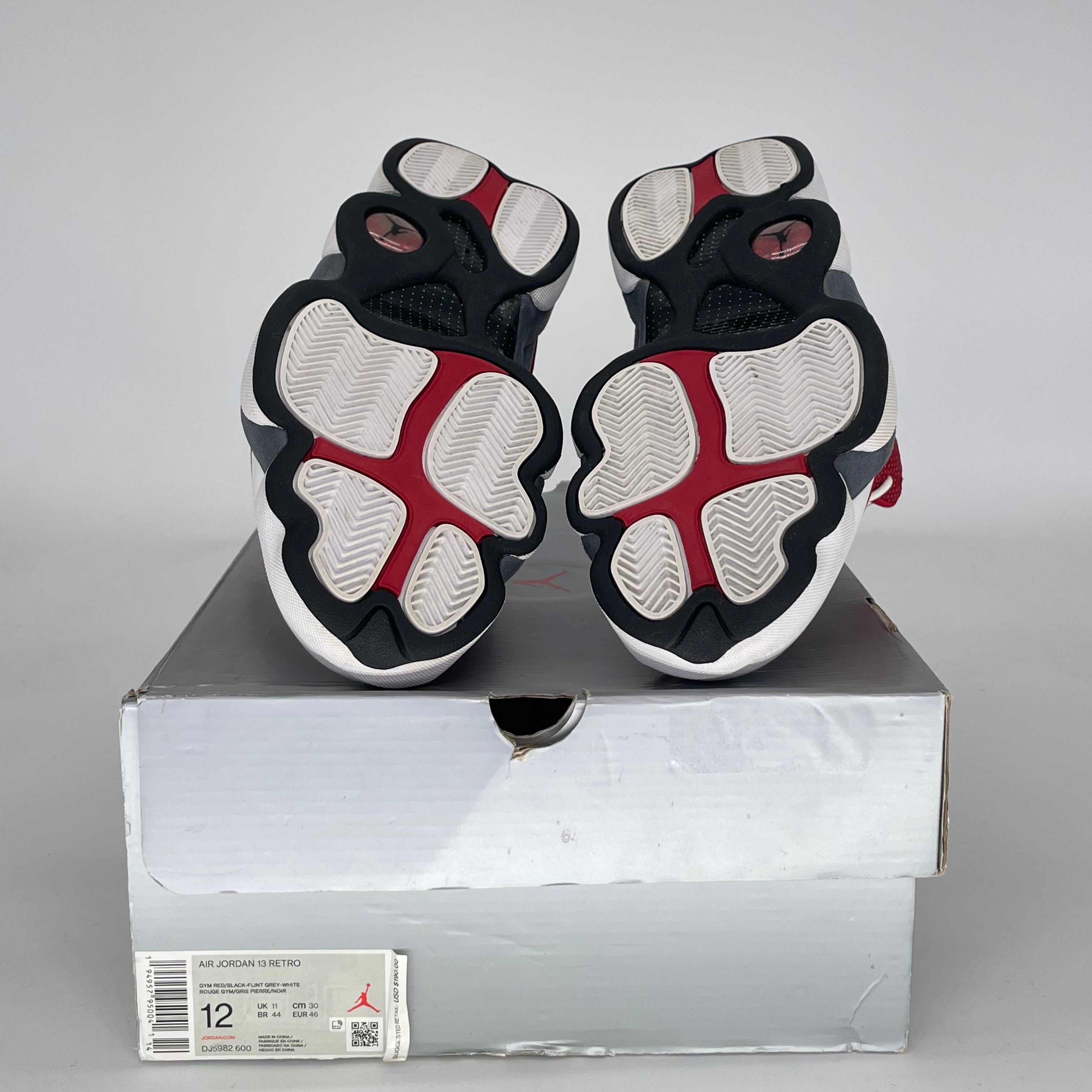 Air Jordan 13 Retro Gym Red Flint Grey Size 12/13.5W DJ5982-600