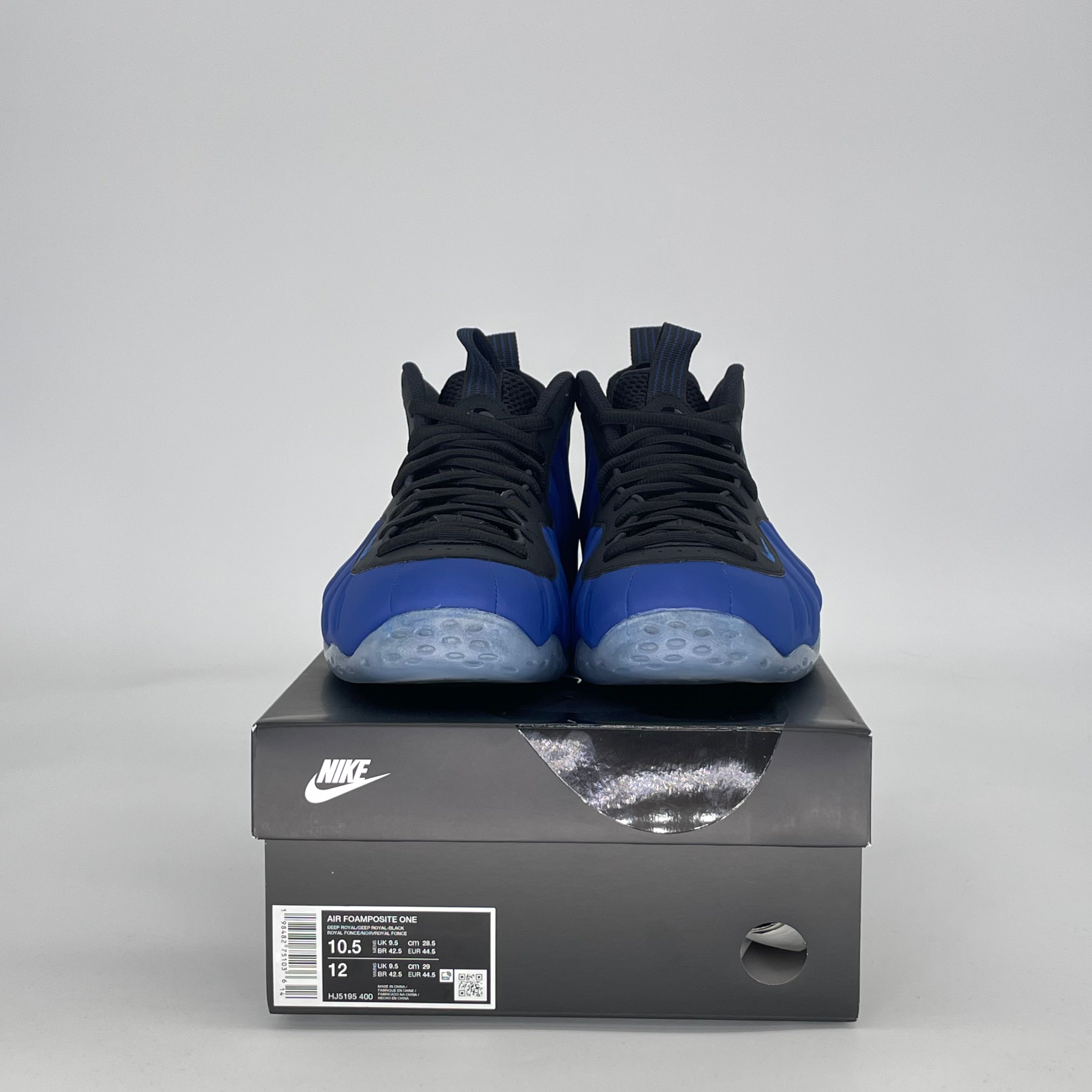 NIKE AIR FOAMPOSITE ONE DEEP ROYAL HJ5195-400 SIZE 10.5/12W