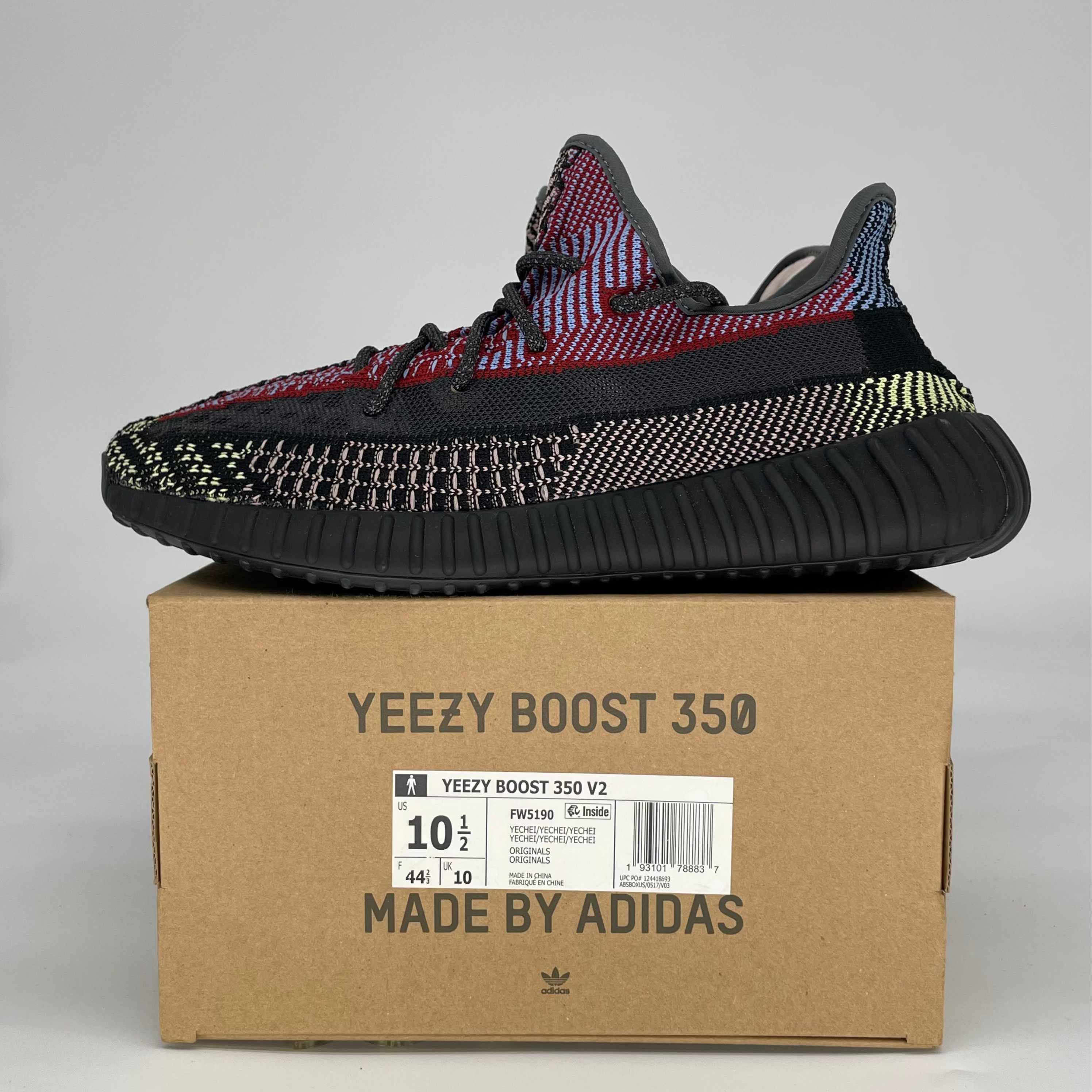 ADIDAS YEZZY BOOST 350 V2 YECHEIL (NON REFLECTIVE) FW5190 SIZE 10.5/12W