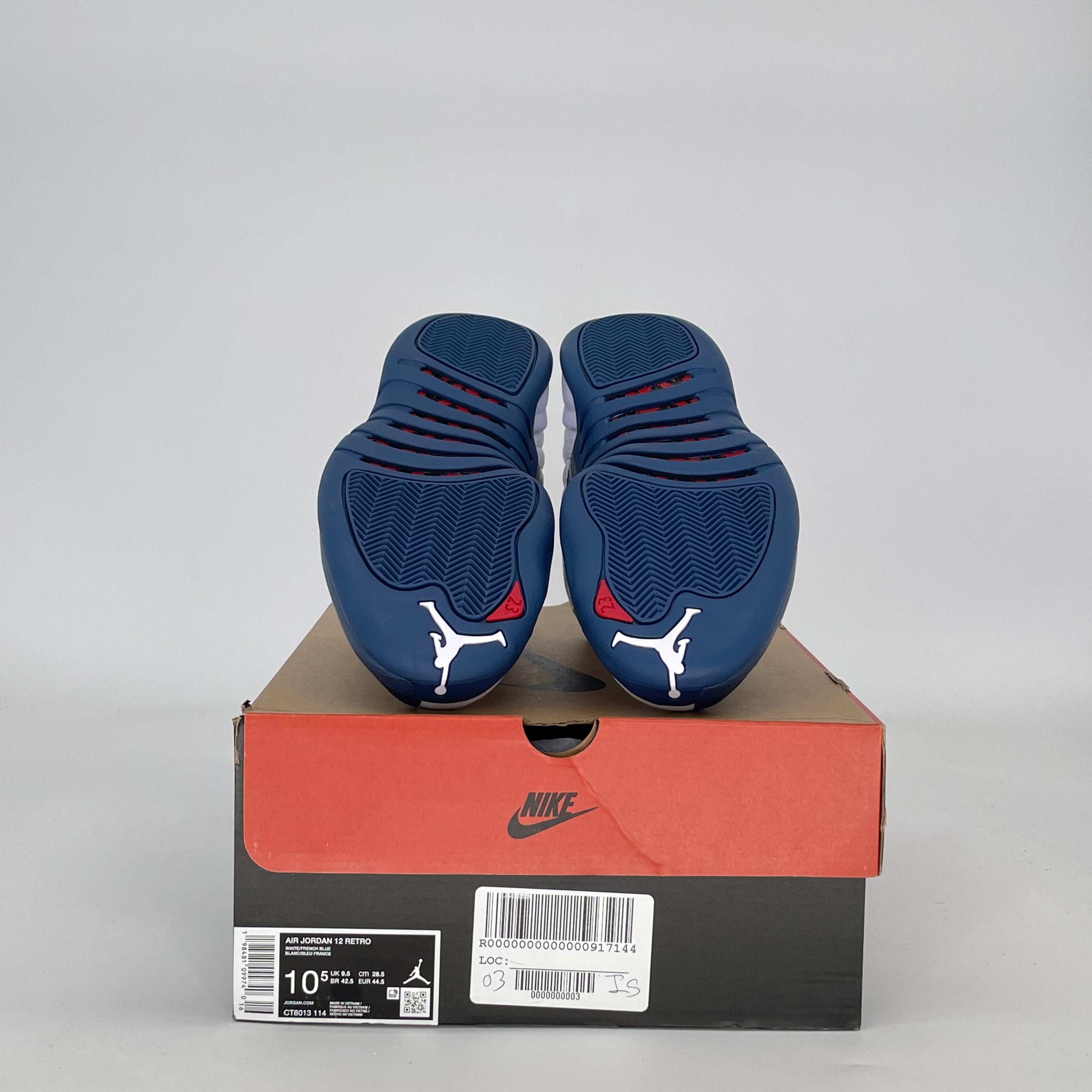 AIR JORDAN 12 FRENCH BLUE CT8013-114 SIZE 10.5/12W