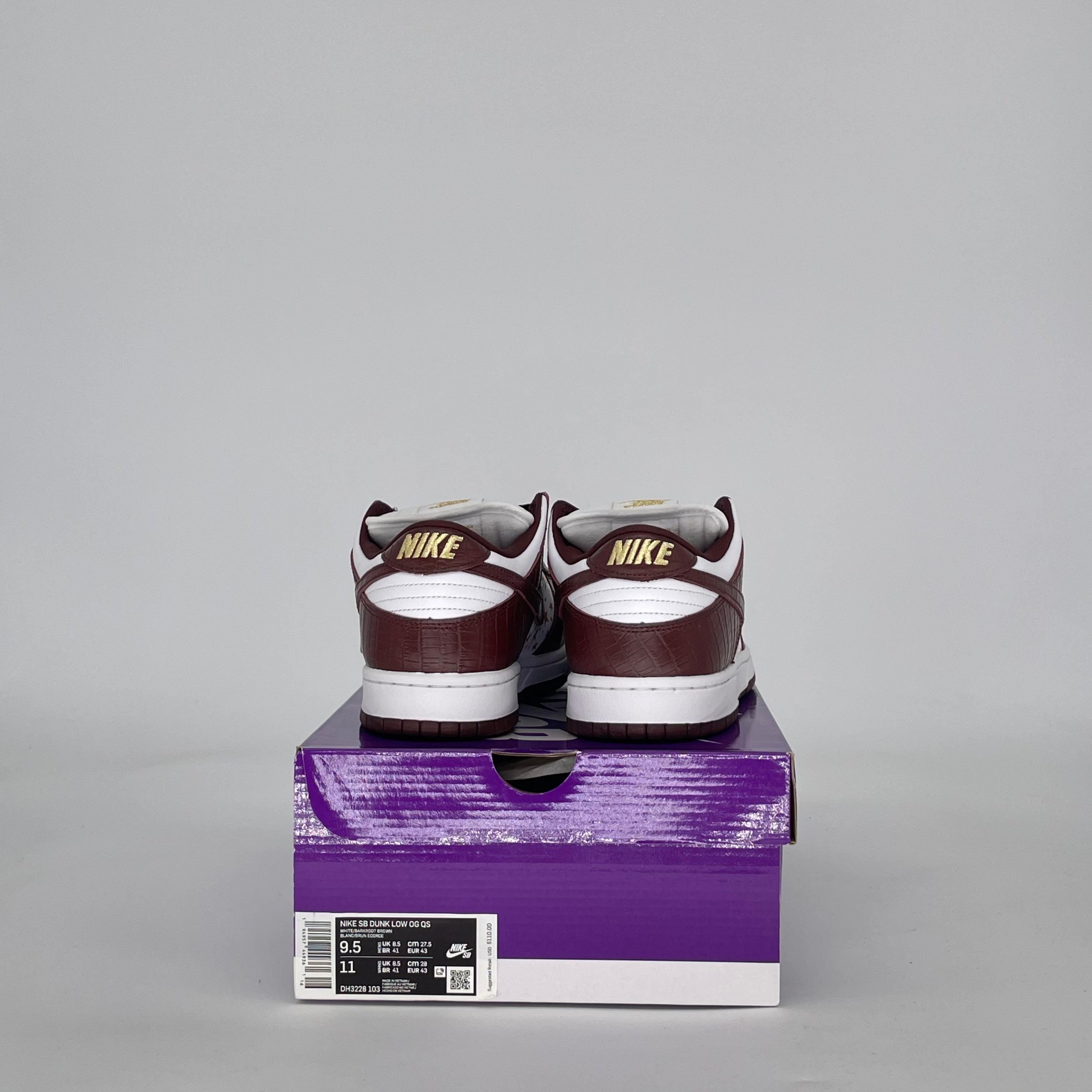 NIKE SB DUNK LOW SUPREME STARS BARKROOT BROWN (2021) DH3228-103 SIZE 9.5/11W