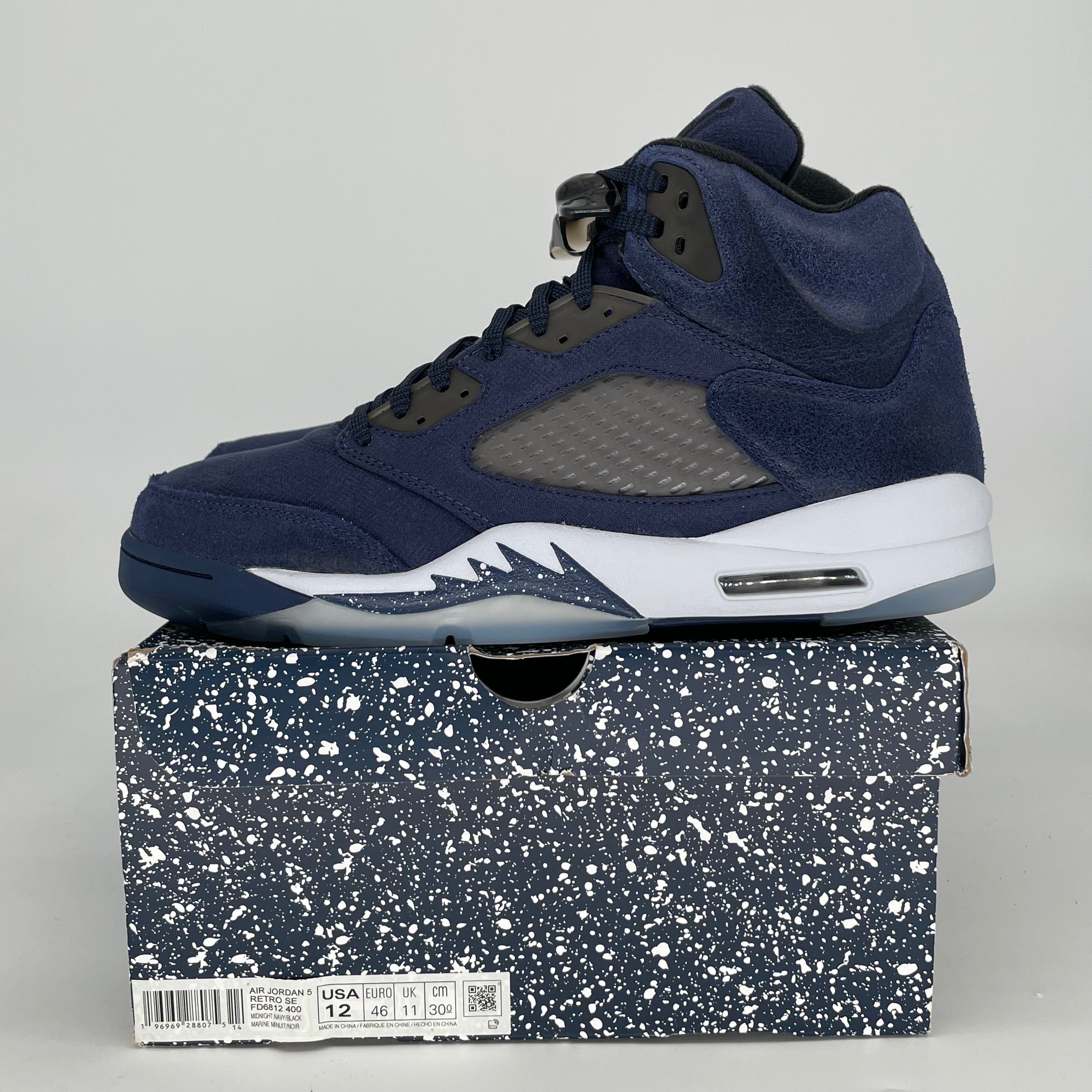 AIR JORDAN 5 MIDNIGHT NAVY FD6812-400 SIZE 12/13.5W