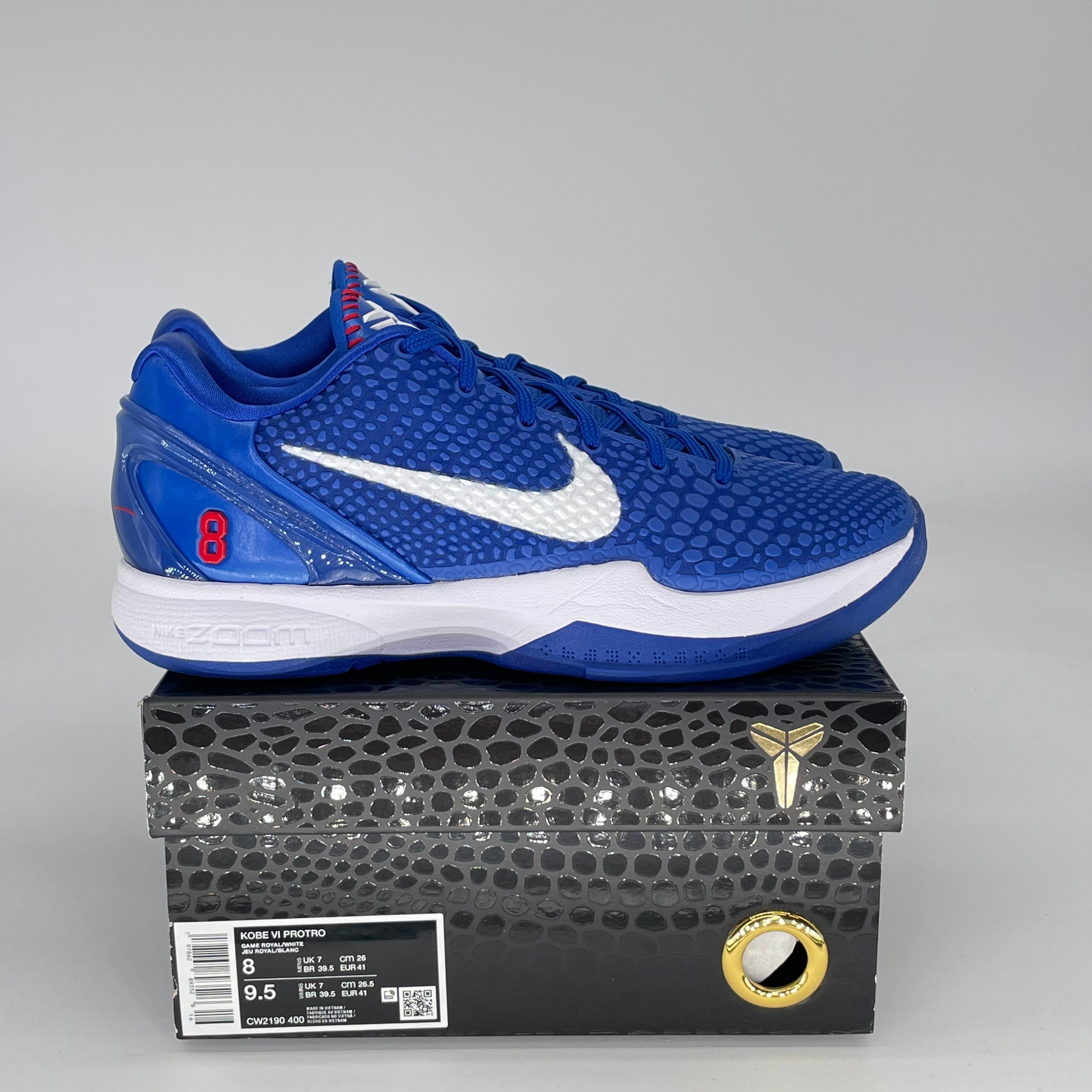 NIKE KOBE 6 PROTRO DODGERS CW2190-400 SIZE 8/9.5W