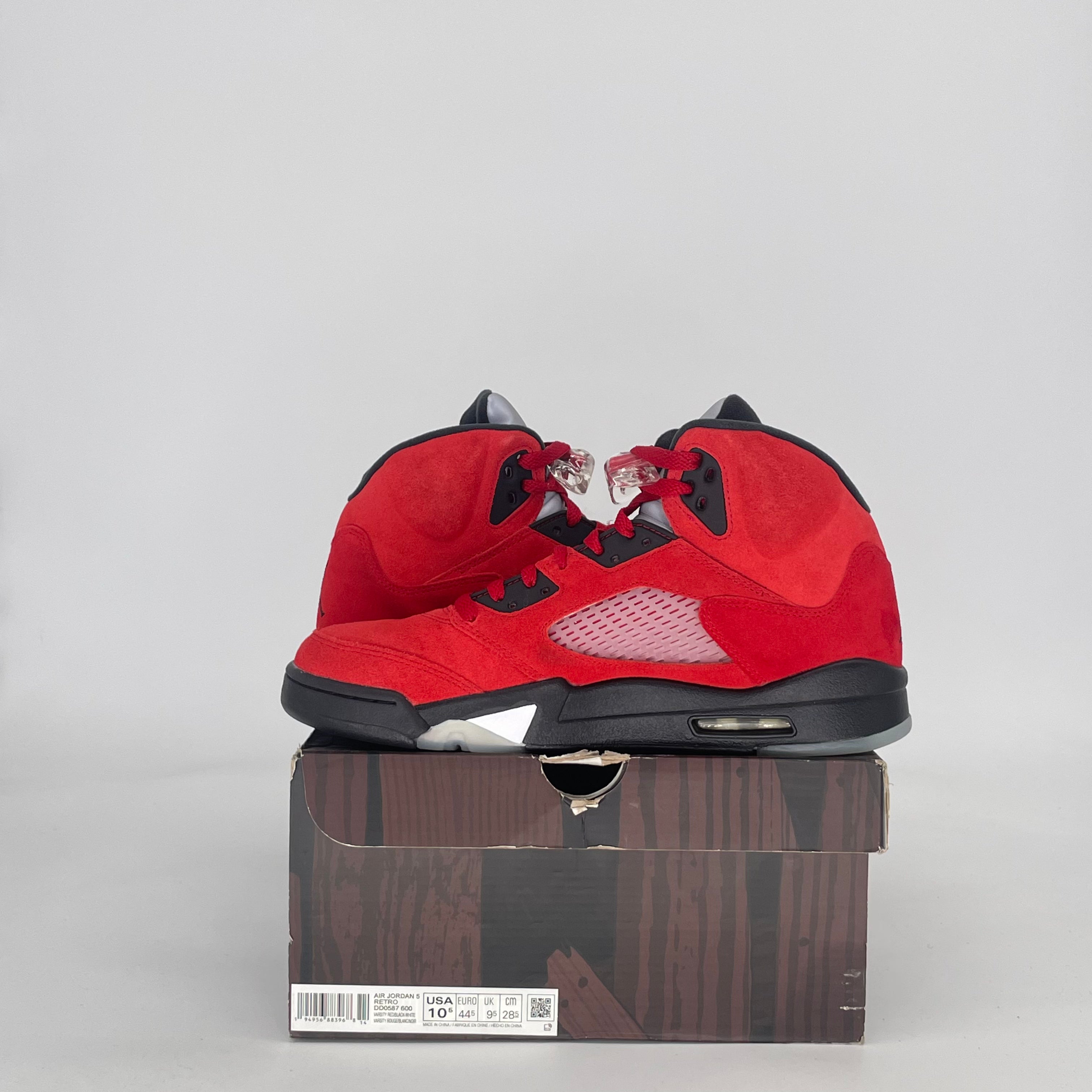 AIR JORDAN 5 RAGING BULL RED (2021) DD0587-600 SIZE 10.5/12W