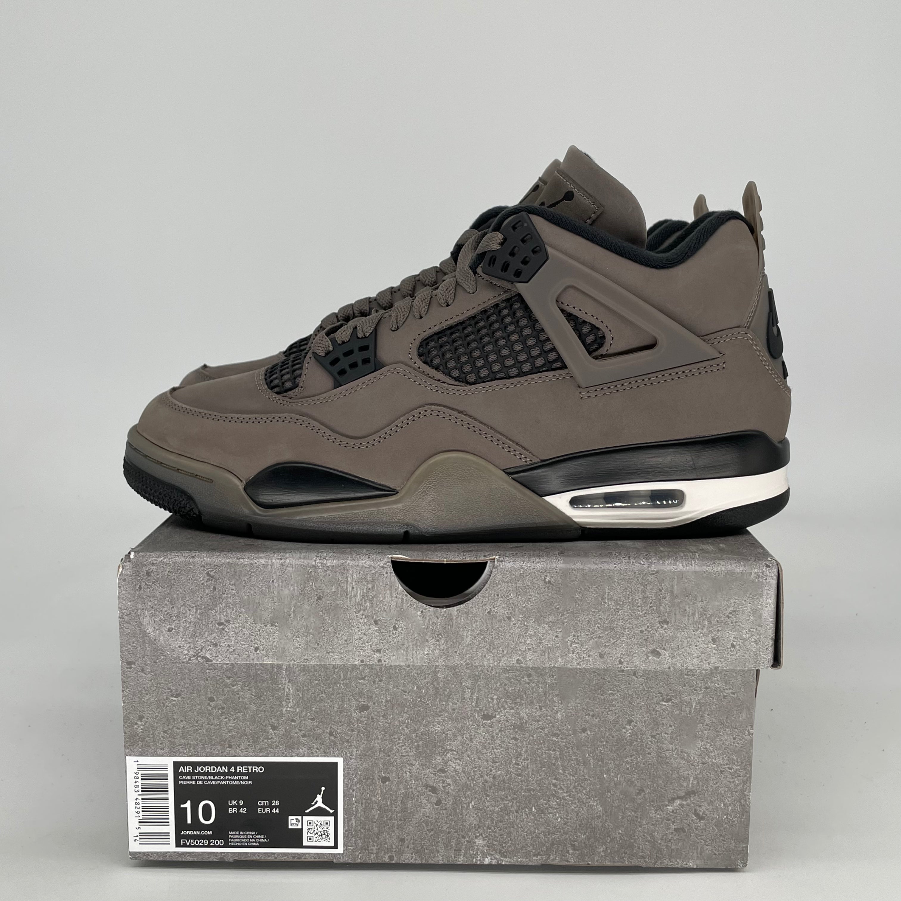 AIR JORDAN 4 CAVE STONE FV5029-200 SIZE 10/11.5W