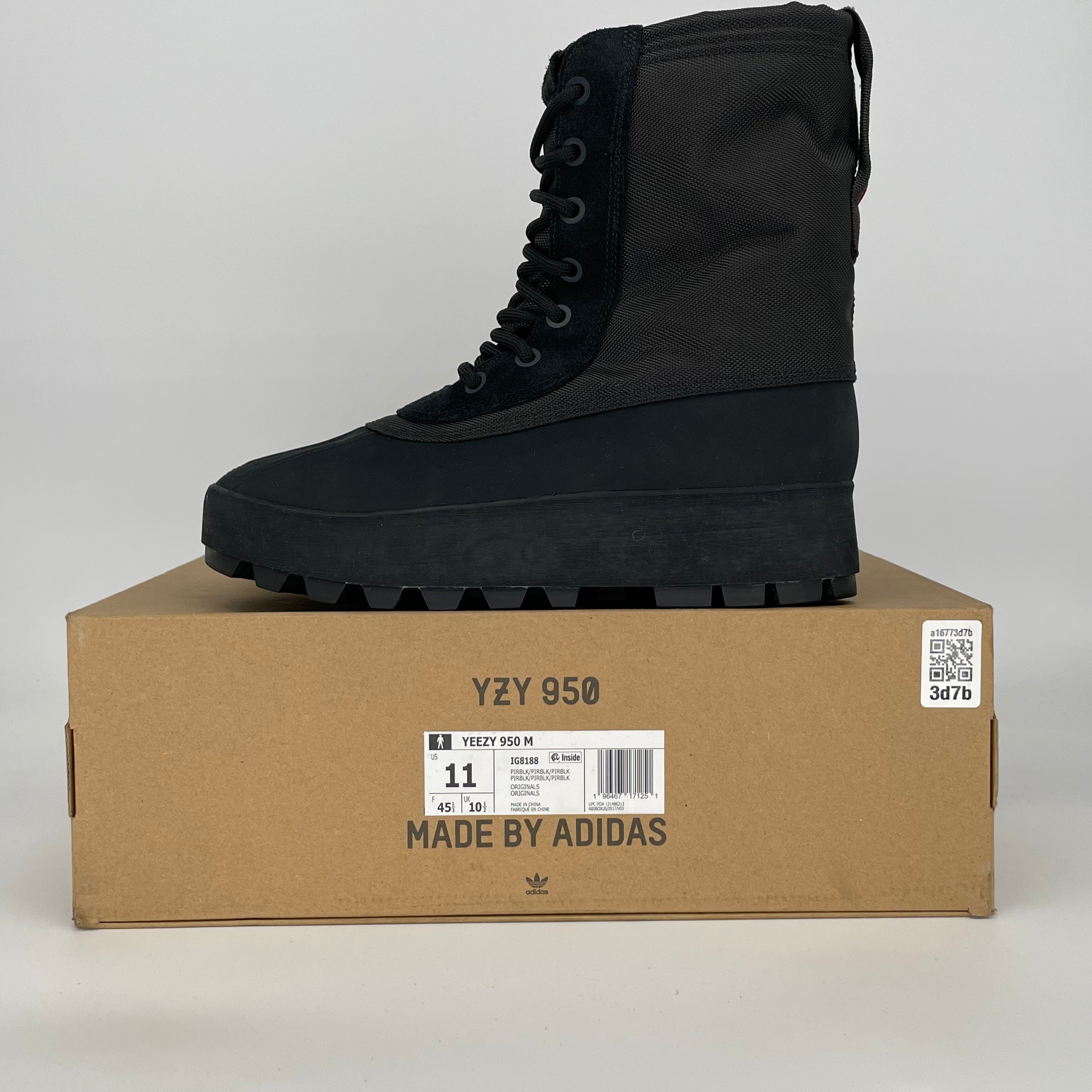 ADIDAS YEEZY 950 PIRATE BLACK IG8188 SIZE 11/12.5W
