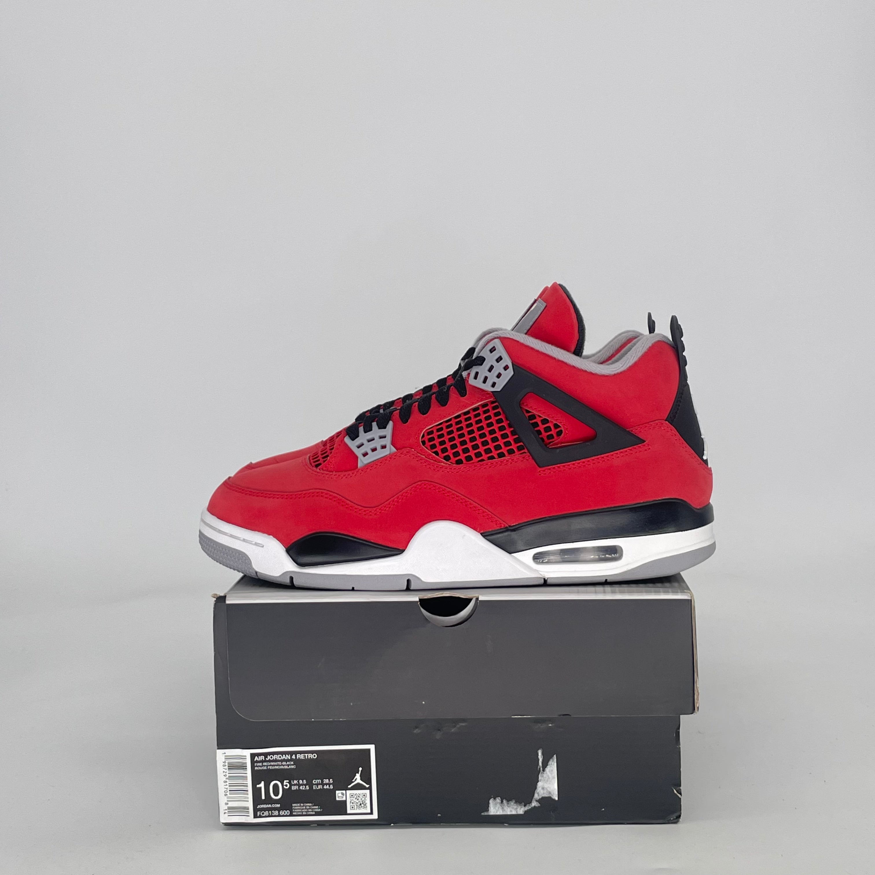 AIR JORDAN 4 TORO BRAVO FQ8138-600 SIZE 10.5/12W