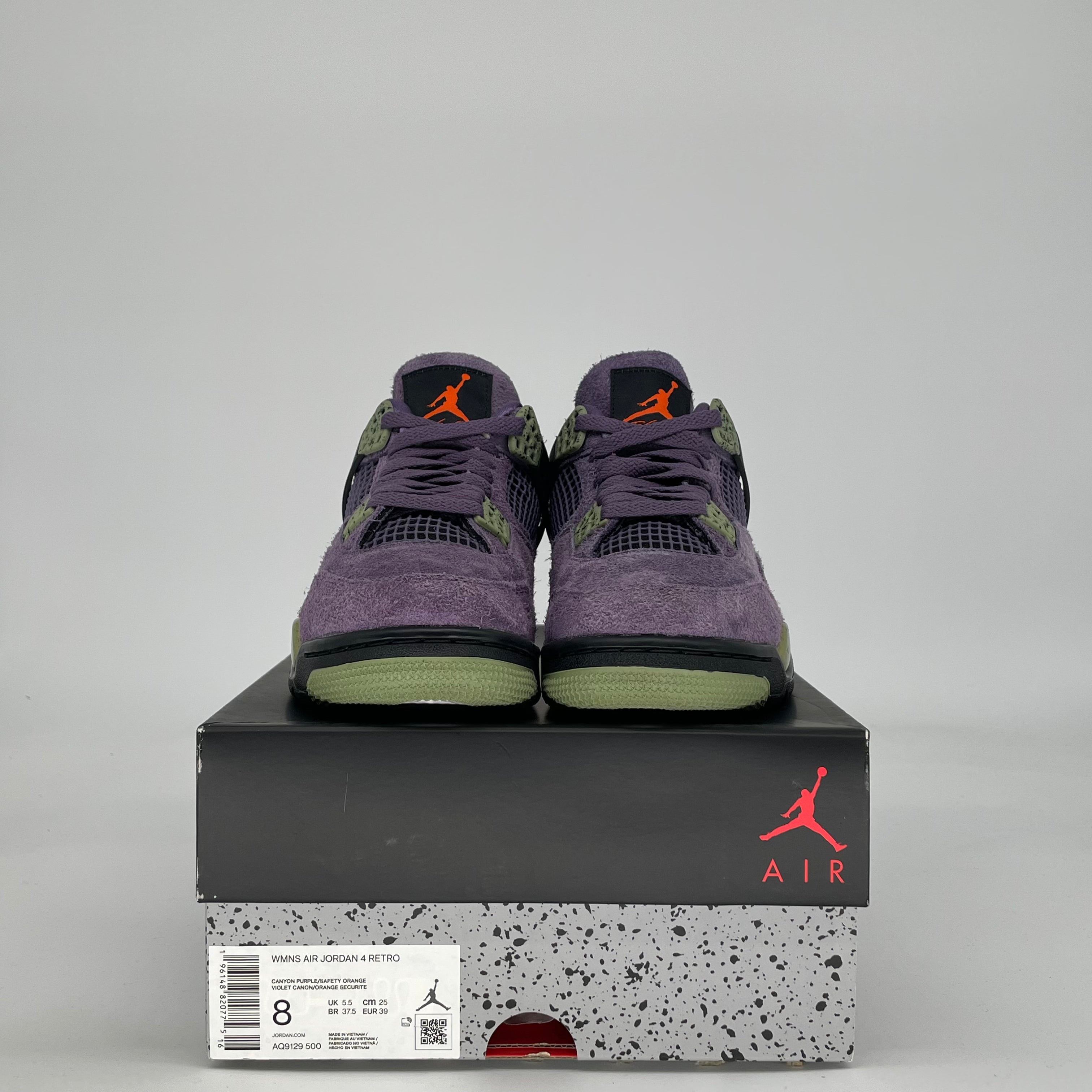 AIR JORDAN 4 CANYON PURPLE W AQ9129-500 SIZE 6.5/8W