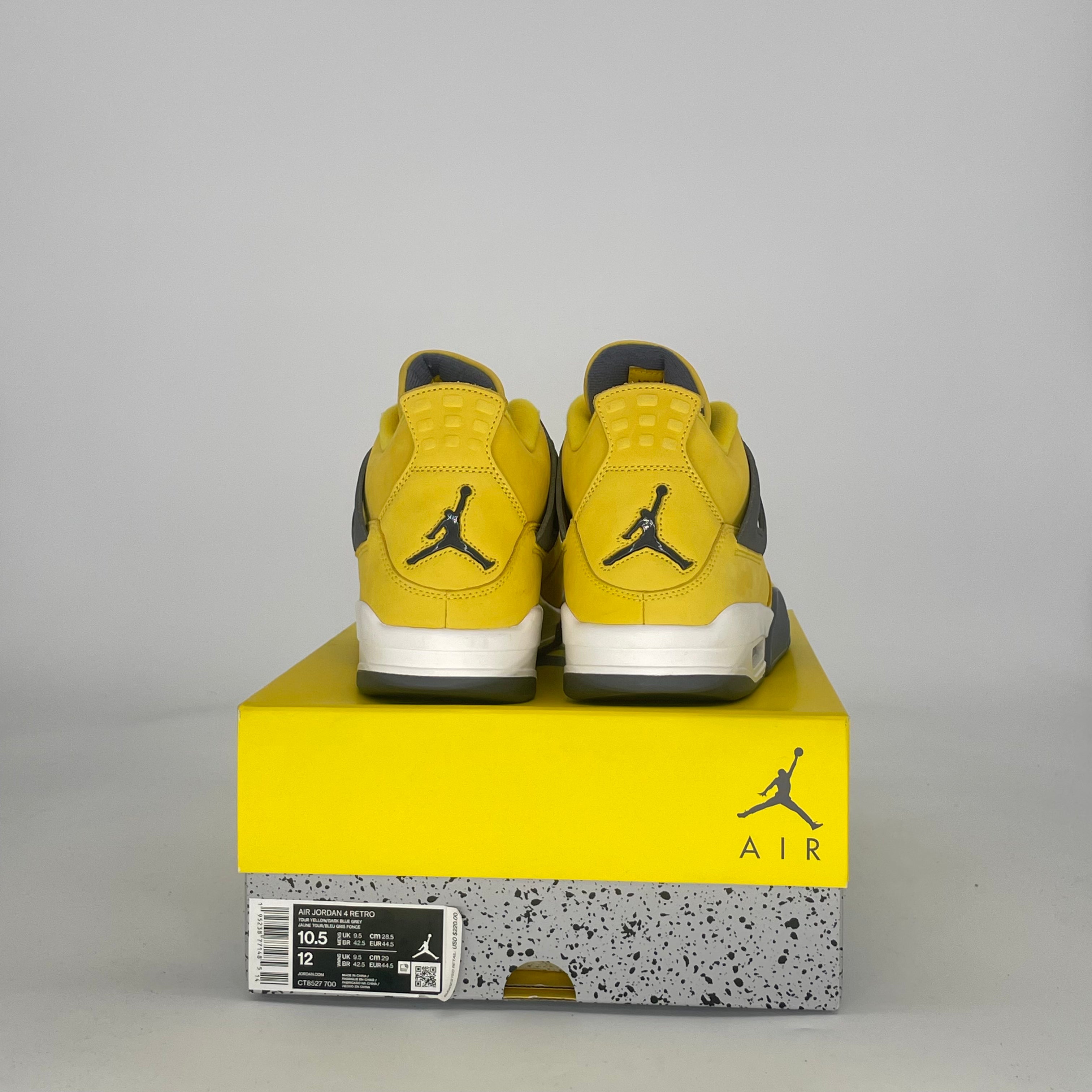 AIR JORDAN 4 LIGHTNING (2021) CT8527-700 SIZE 10.5/12W