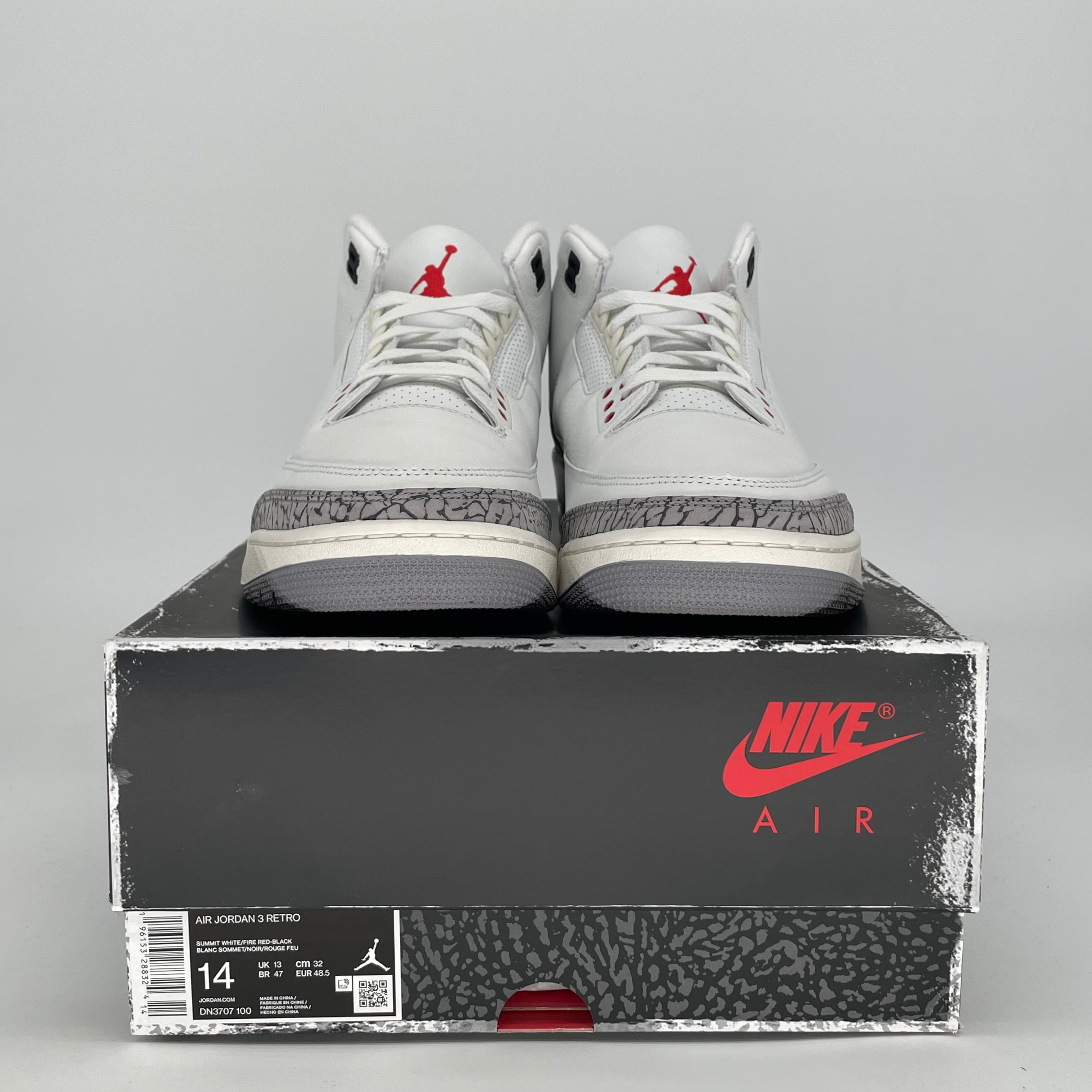 AIR JORDAN 3 WHITE CEMENT REIMAGINED DN3707-100 SIZE 14/15.5W