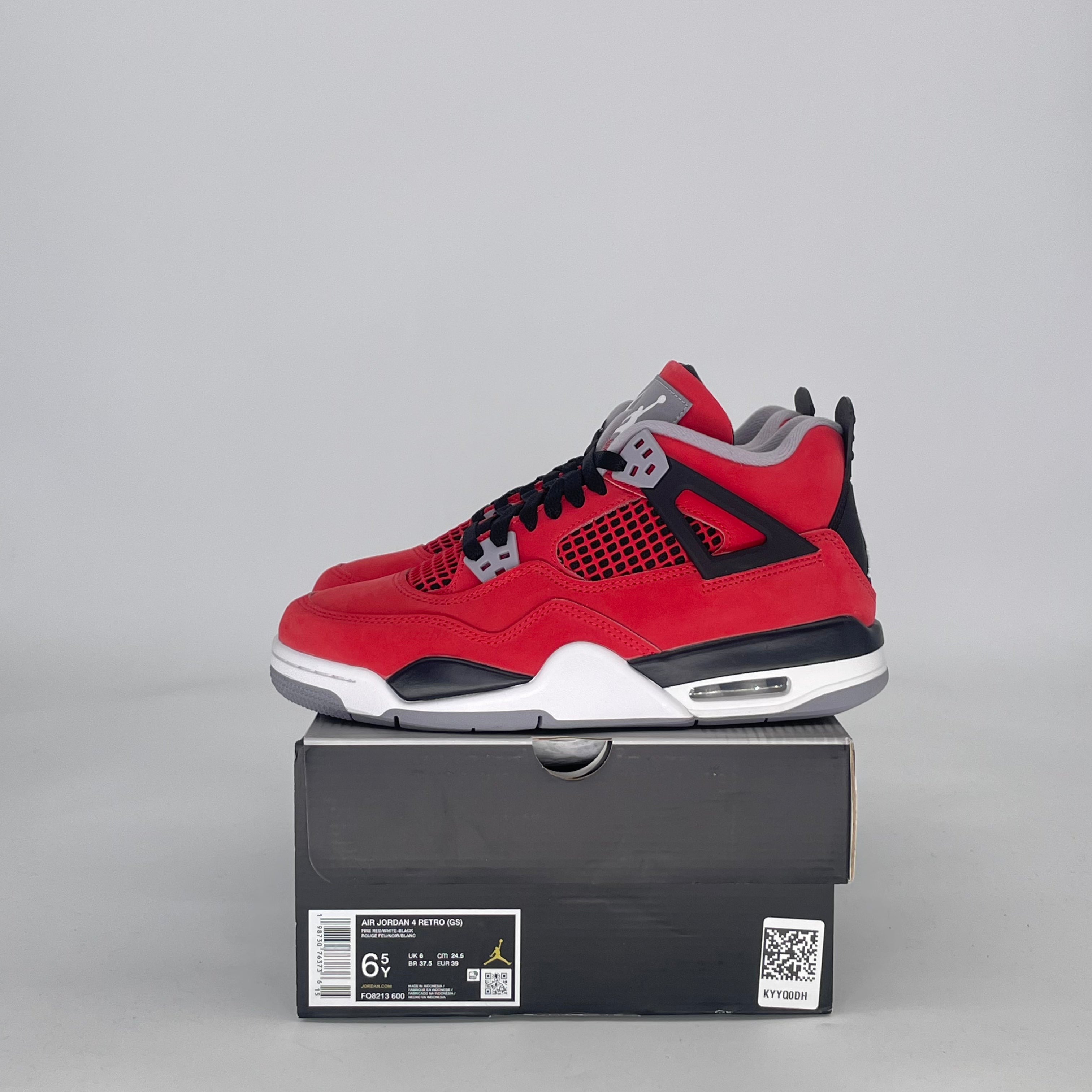 AIR JORDAN 4 TORO BRAVO FQ8213-600 SIZE 6.5/8W GS