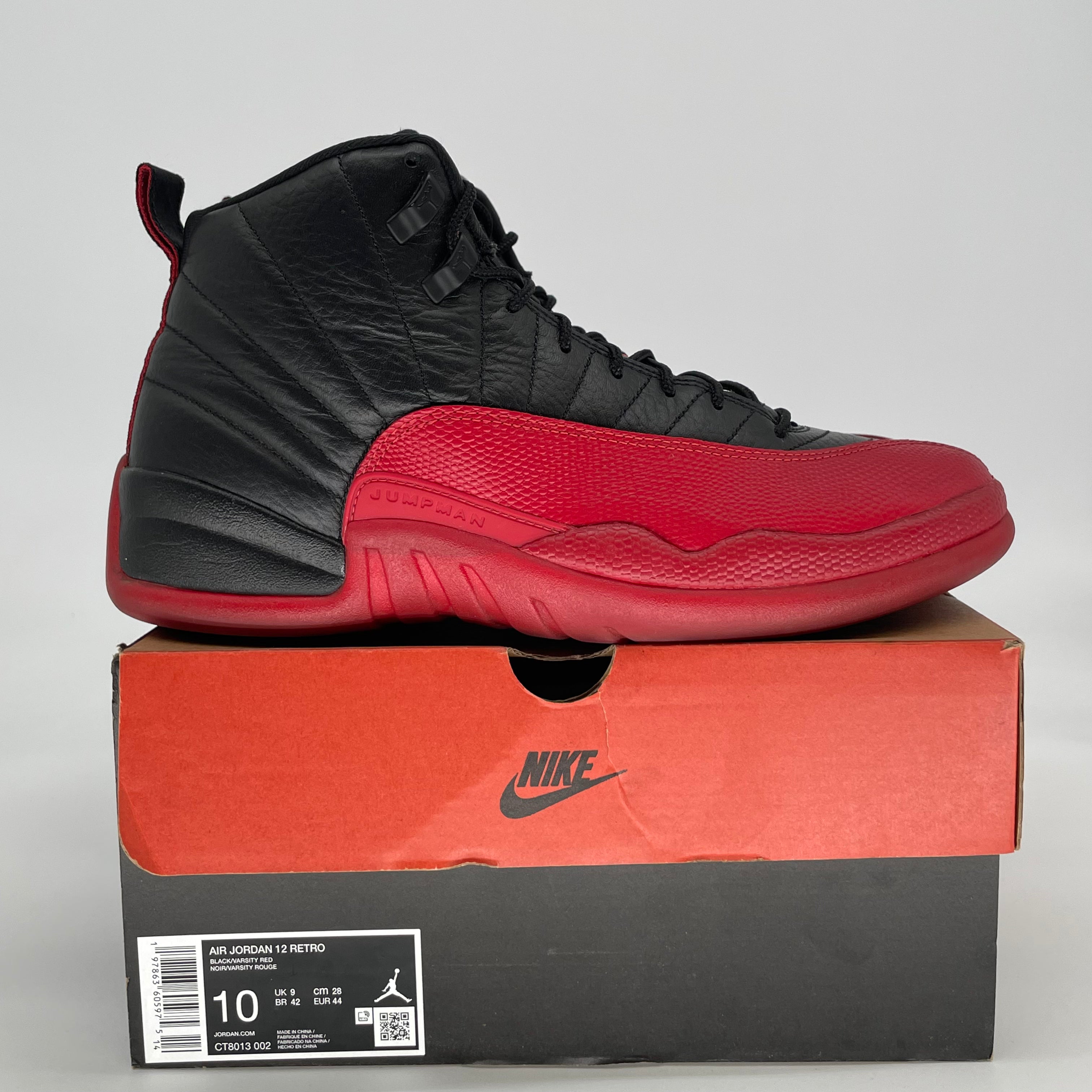AIR JORDAN 12 FLU GAME CT8013-002 SIZE 10/11.5W