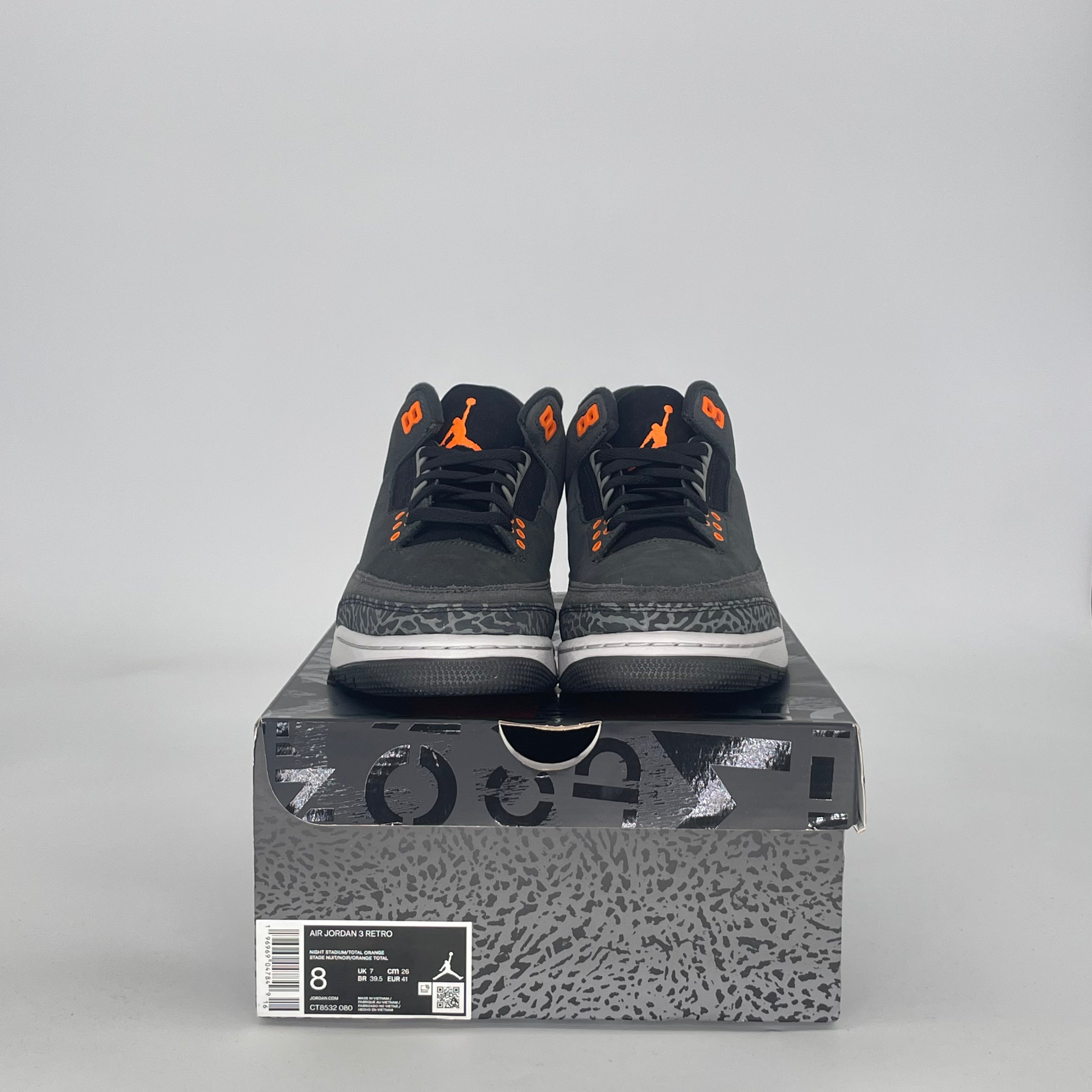 AIR JORDAN 3 FEAR PACK CT8532-080 SIZE 8/9.5W