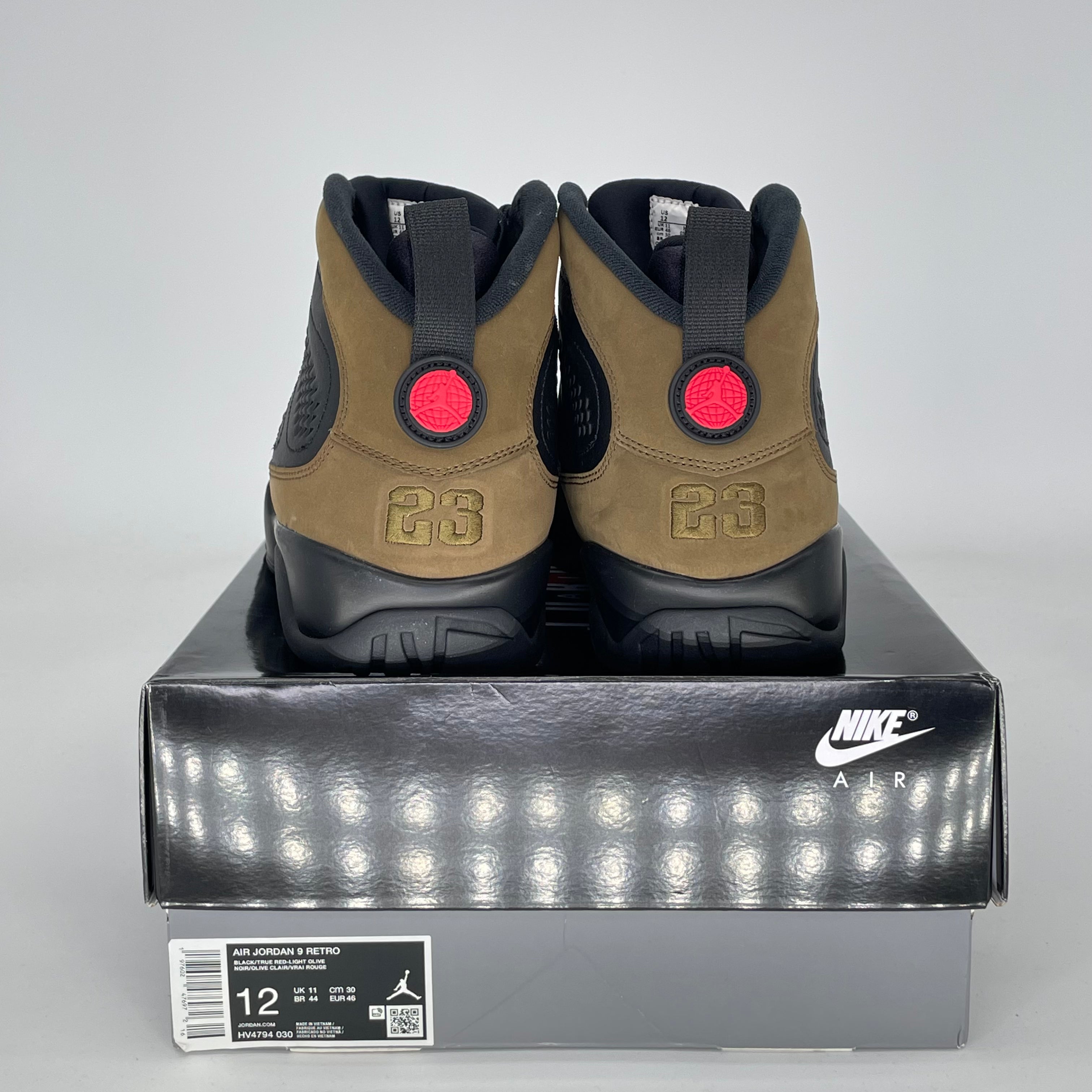 AIR JORDAN 9 OLIVE HV4794-030 SIZE 12/13.5W